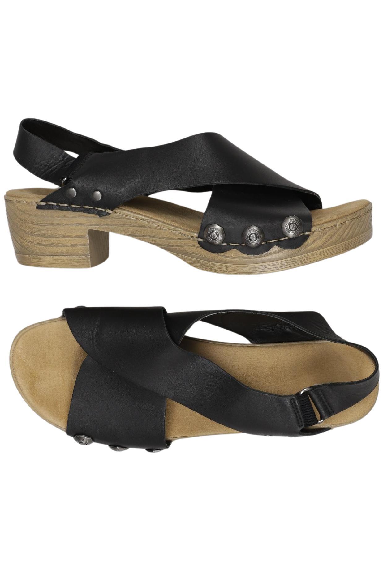 

Rieker Damen Sandale, schwarz, Gr. 39