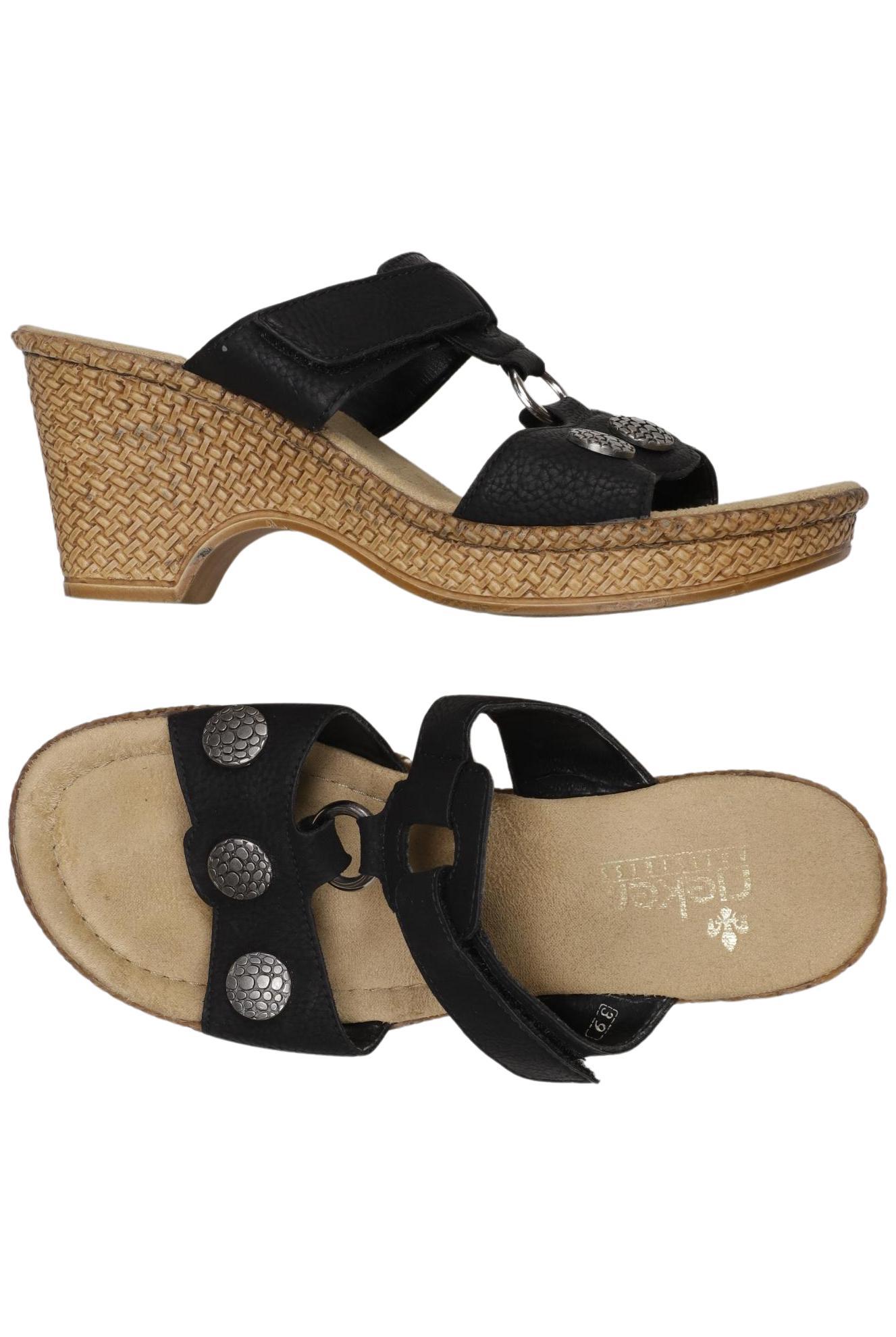 

Rieker Damen Sandale, schwarz, Gr. 39