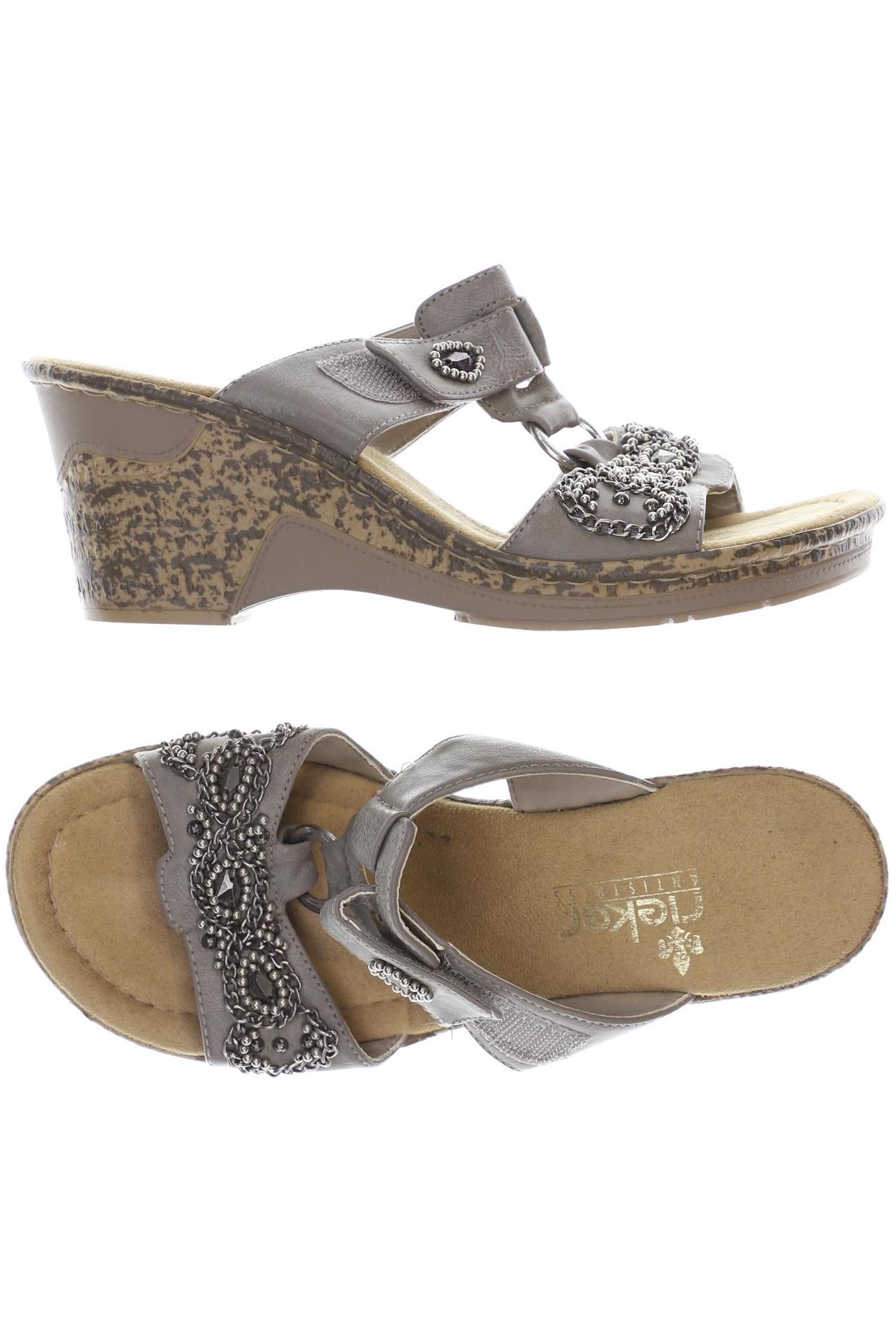 

Rieker Damen Sandale, beige, Gr. 38