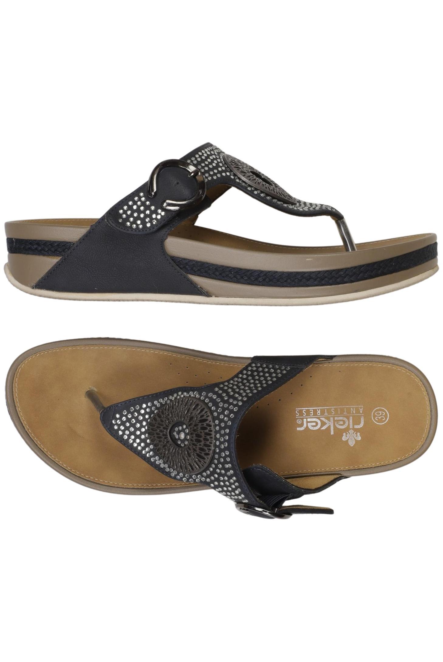 

Rieker Damen Sandale, marineblau, Gr. 39