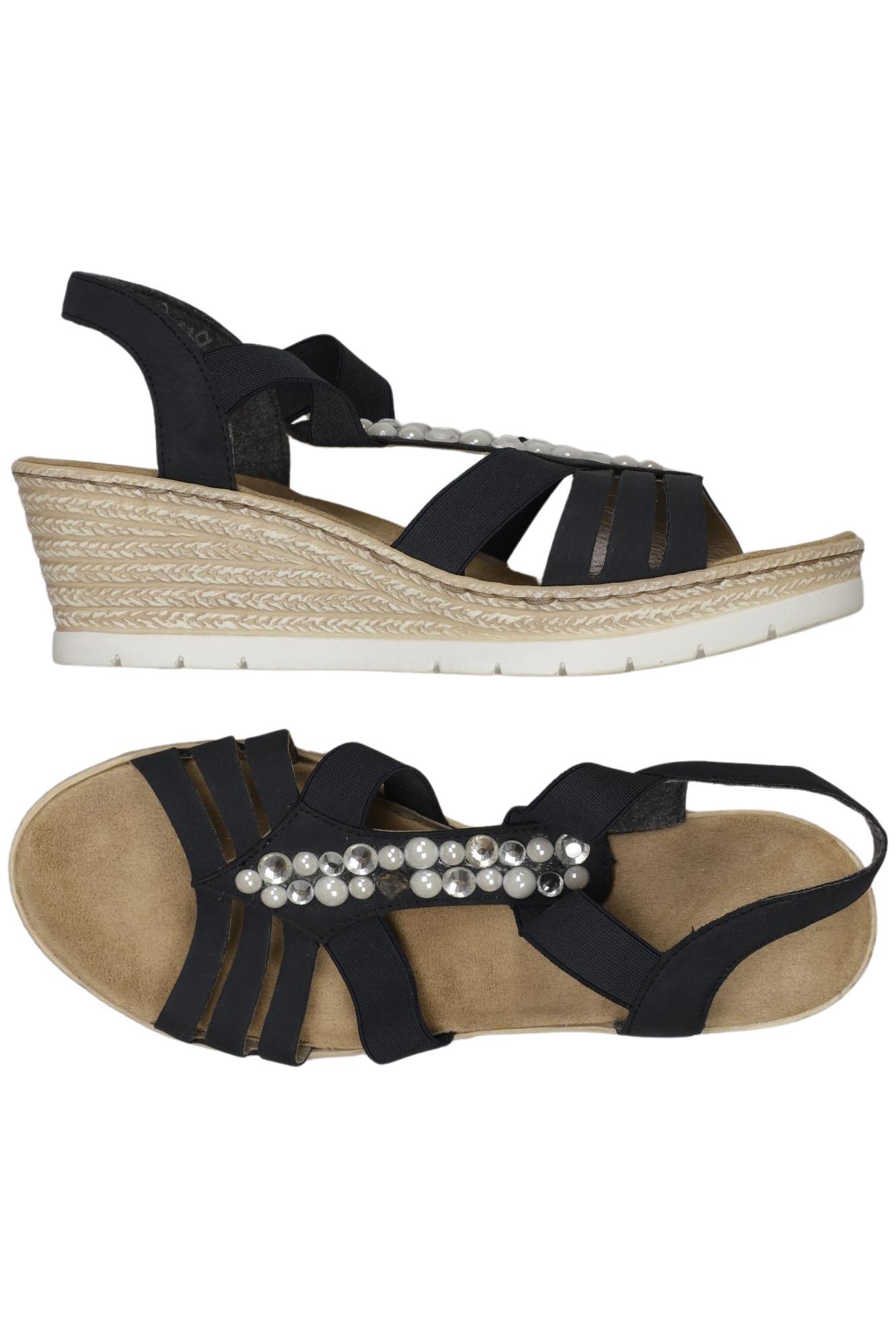 

Rieker Damen Sandale, marineblau, Gr. 38