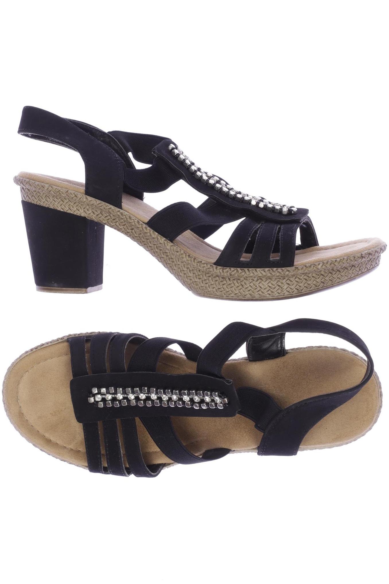 

Rieker Damen Sandale, schwarz, Gr. 38