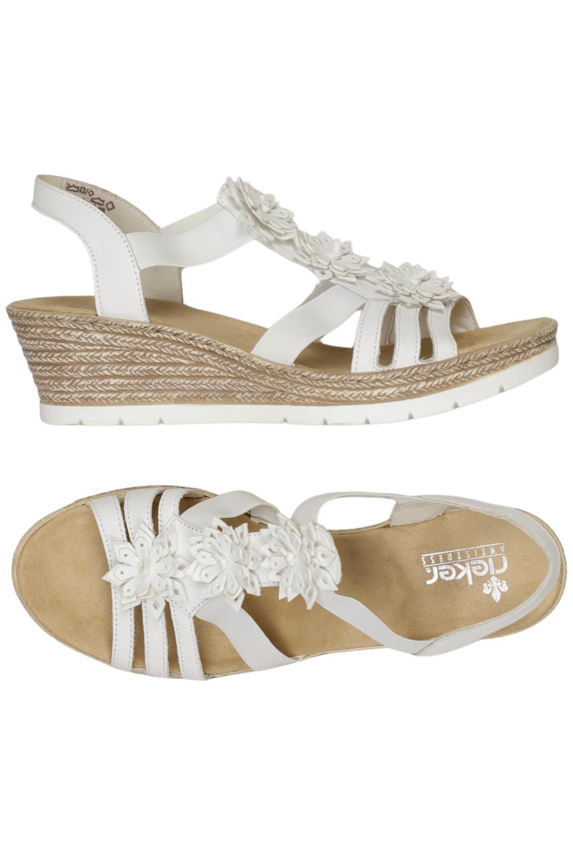 

Rieker Damen Sandale, weiß, Gr. 42