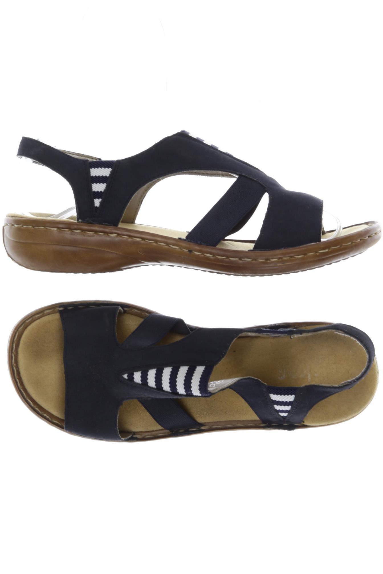 

Rieker Damen Sandale, marineblau, Gr. 38
