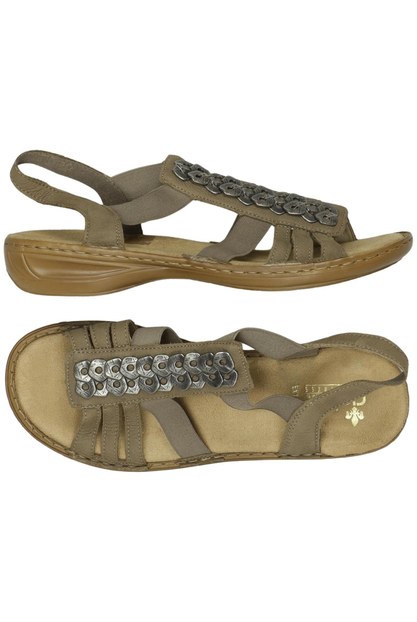 

Rieker Damen Sandale, beige, Gr. 40
