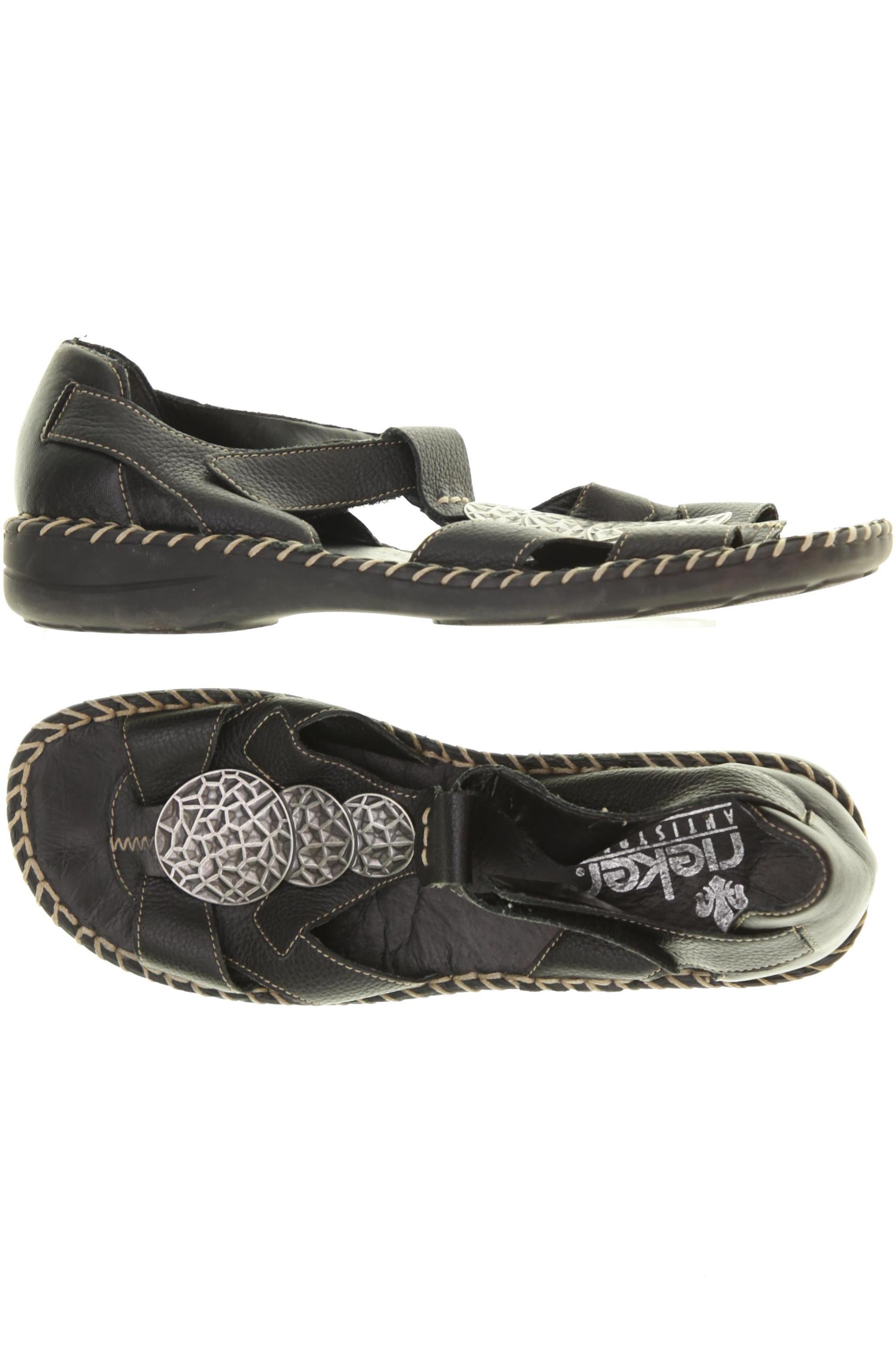 

Rieker Damen Sandale, schwarz, Gr. 39
