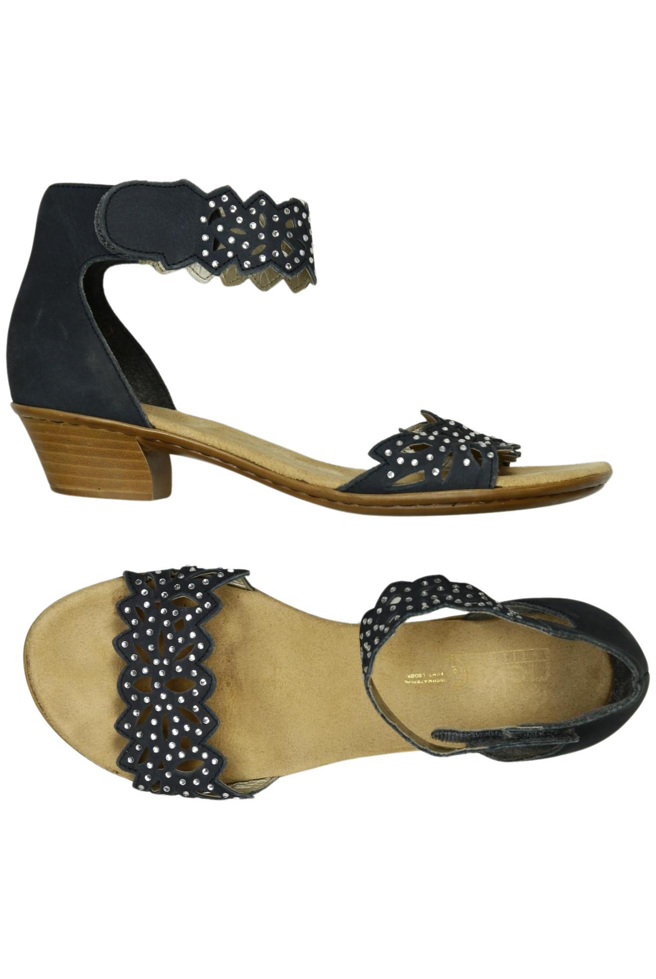 

Rieker Damen Sandale, marineblau, Gr. 38