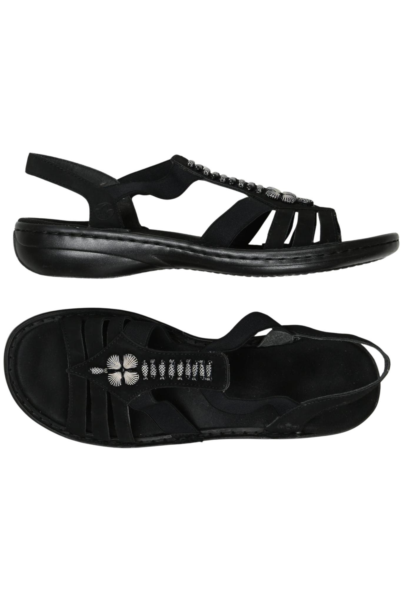 

Rieker Damen Sandale, schwarz, Gr. 41