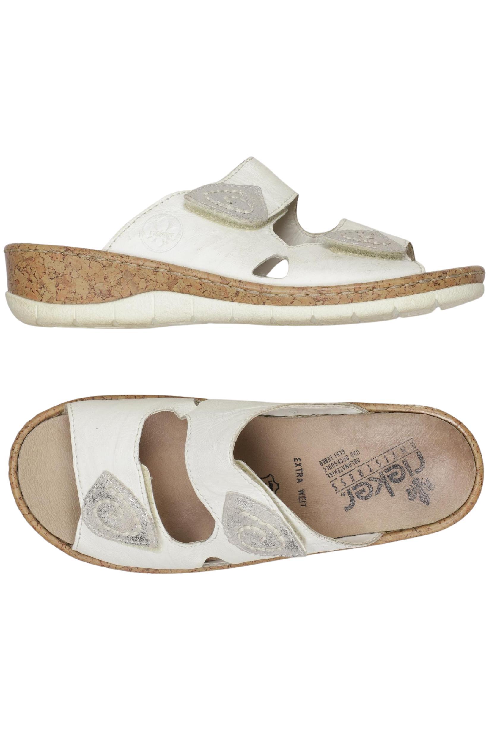 

Rieker Damen Sandale, cremeweiß, Gr. 38