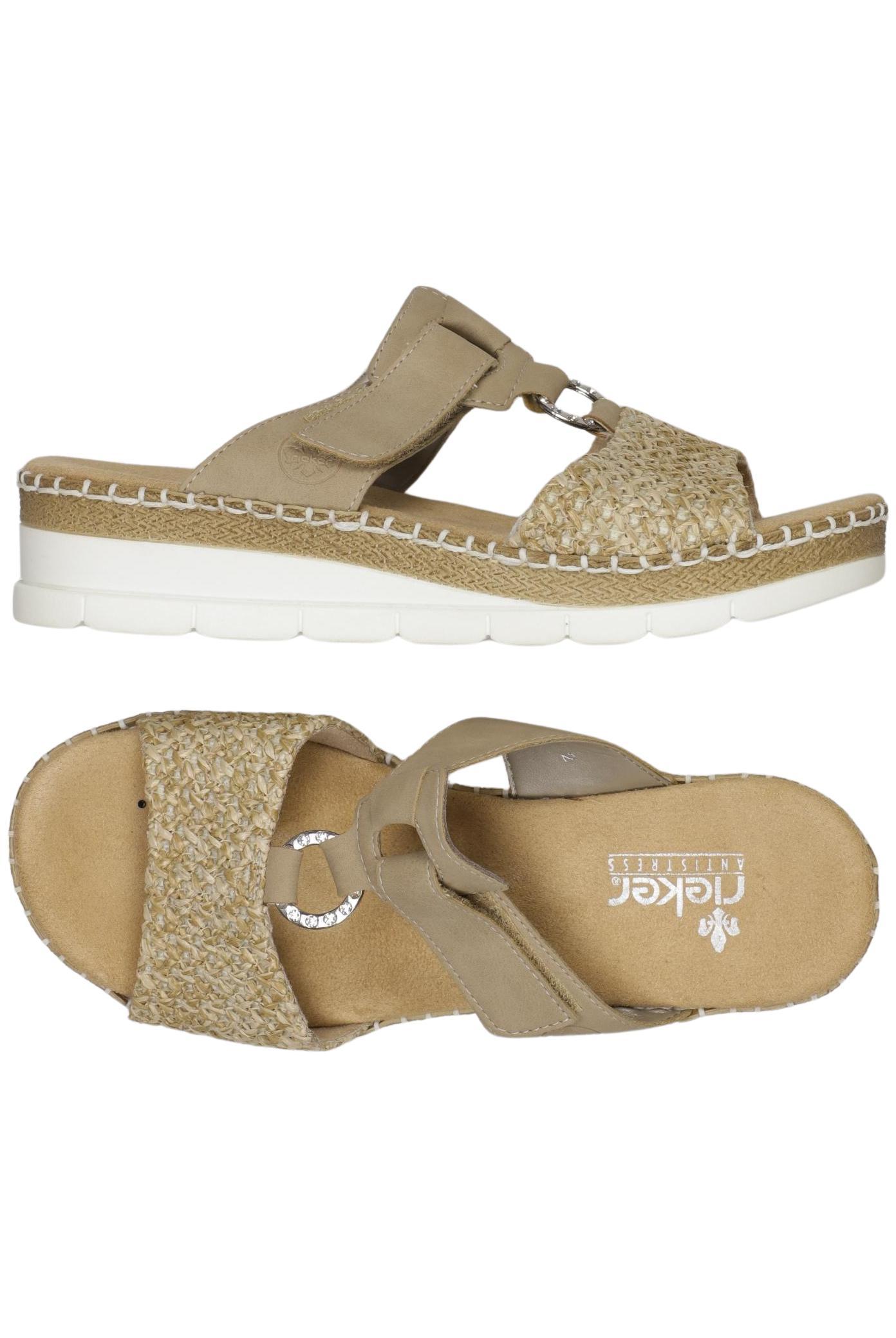 

Rieker Damen Sandale, beige, Gr. 38