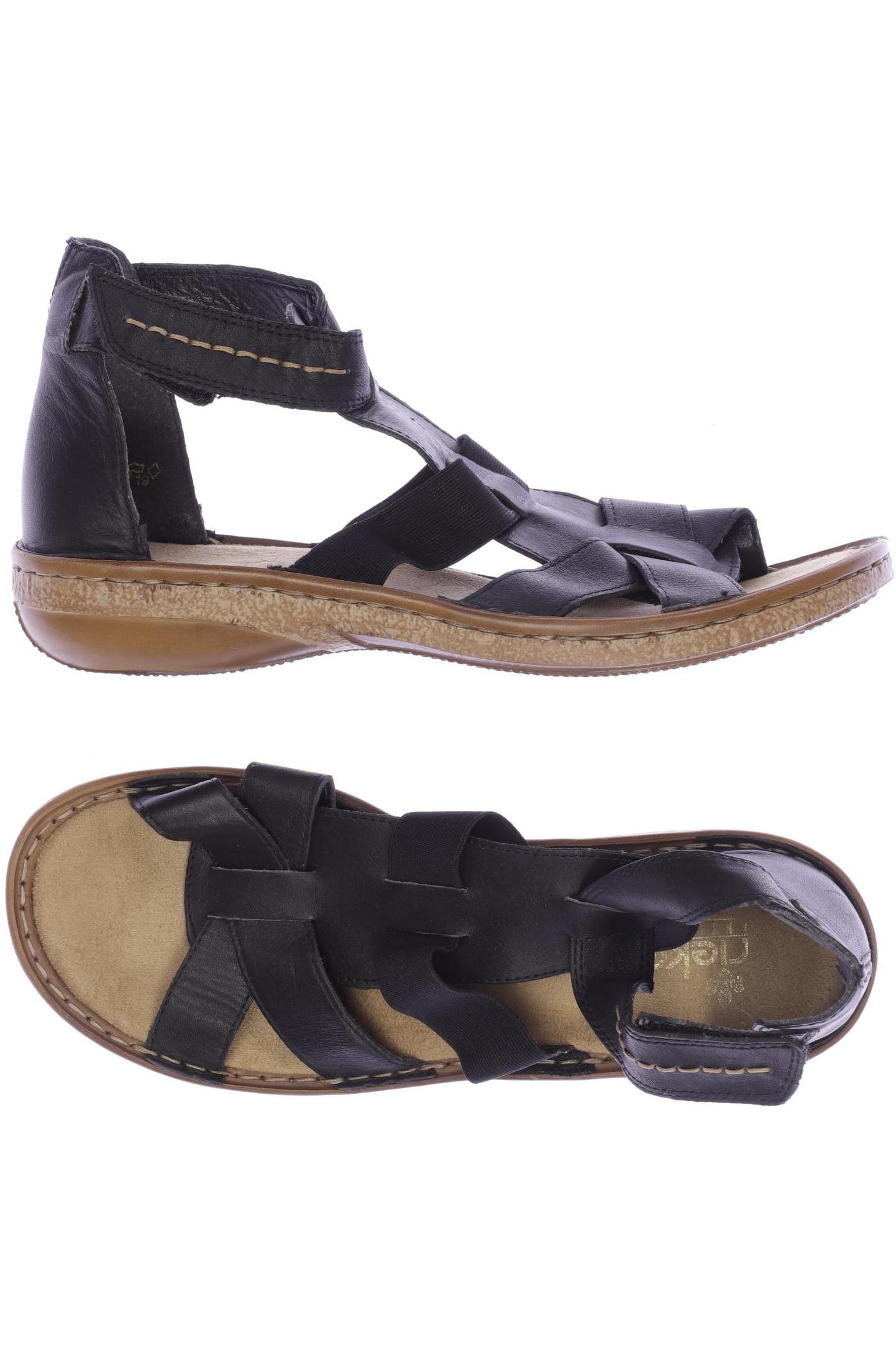 

Rieker Damen Sandale, schwarz, Gr. 40