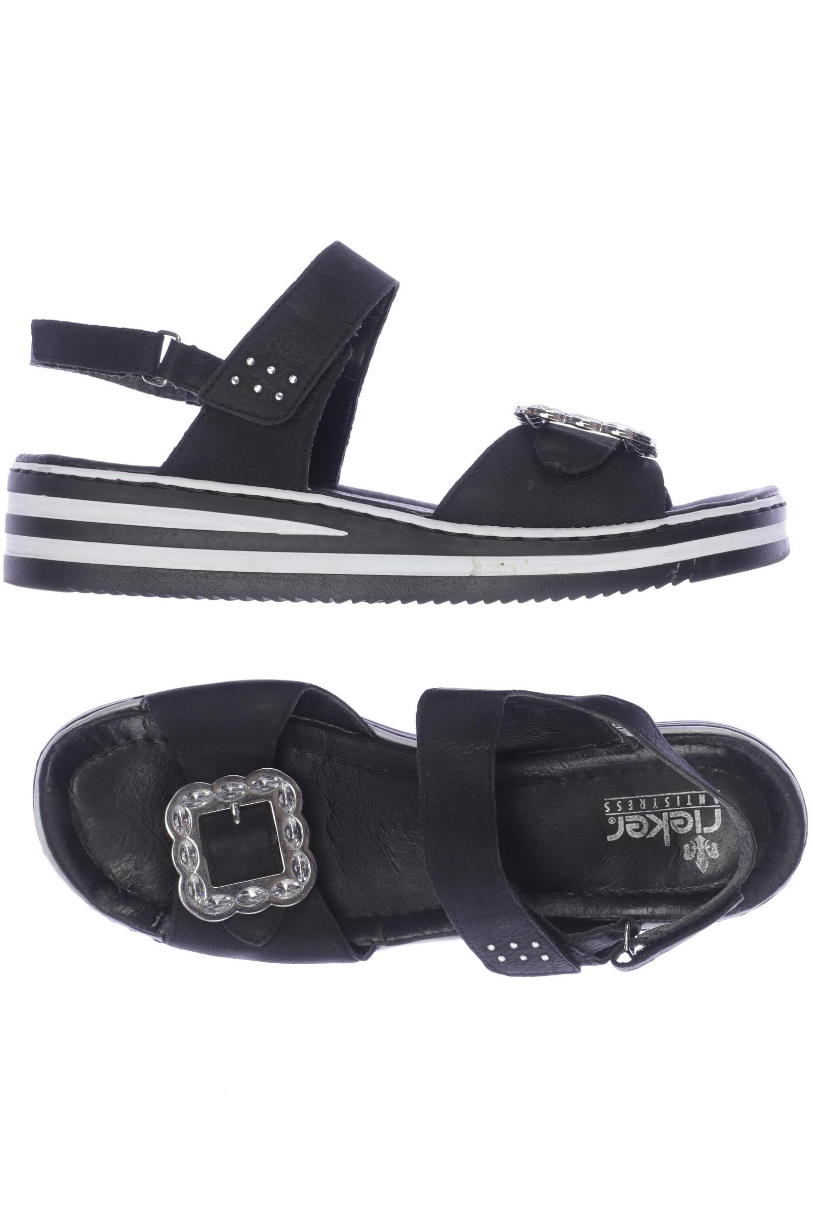 

Rieker Damen Sandale, schwarz, Gr. 41