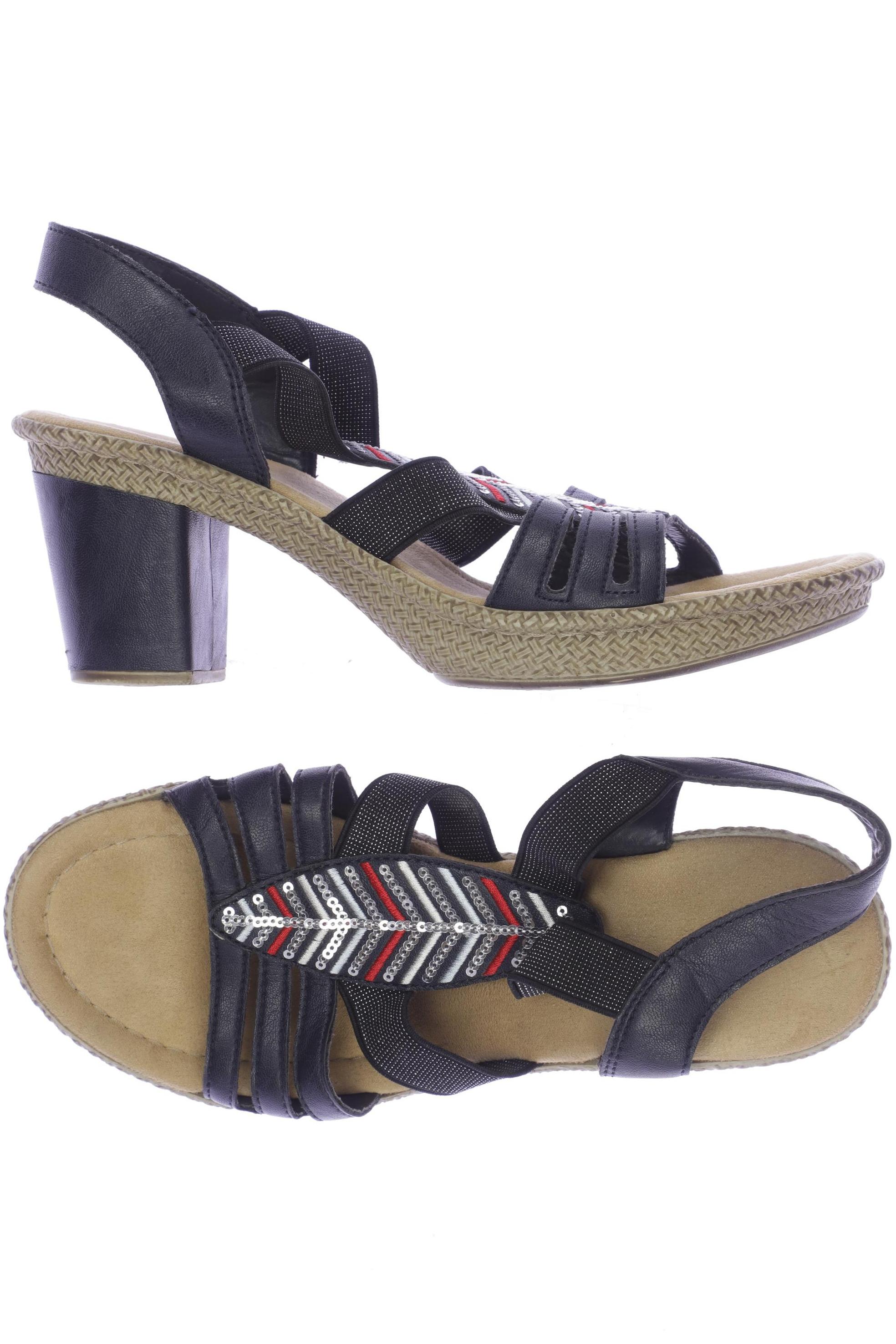 

Rieker Damen Sandale, marineblau, Gr. 38