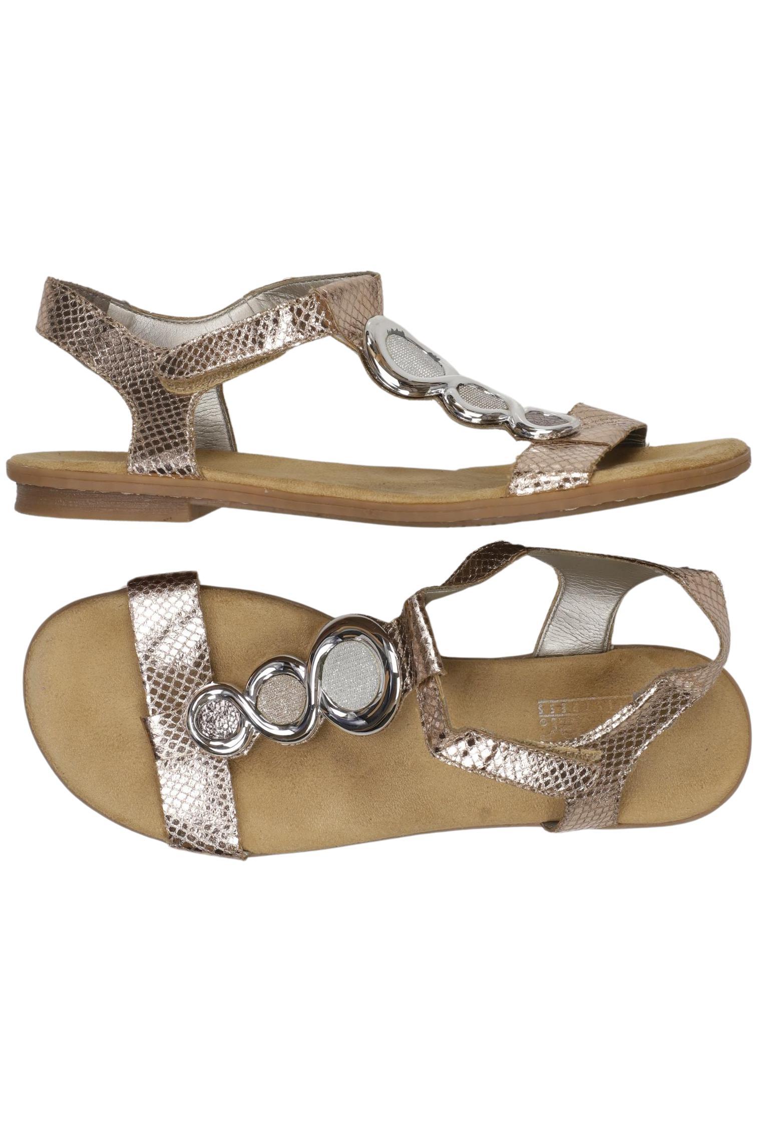 

Rieker Damen Sandale, silber, Gr. 40