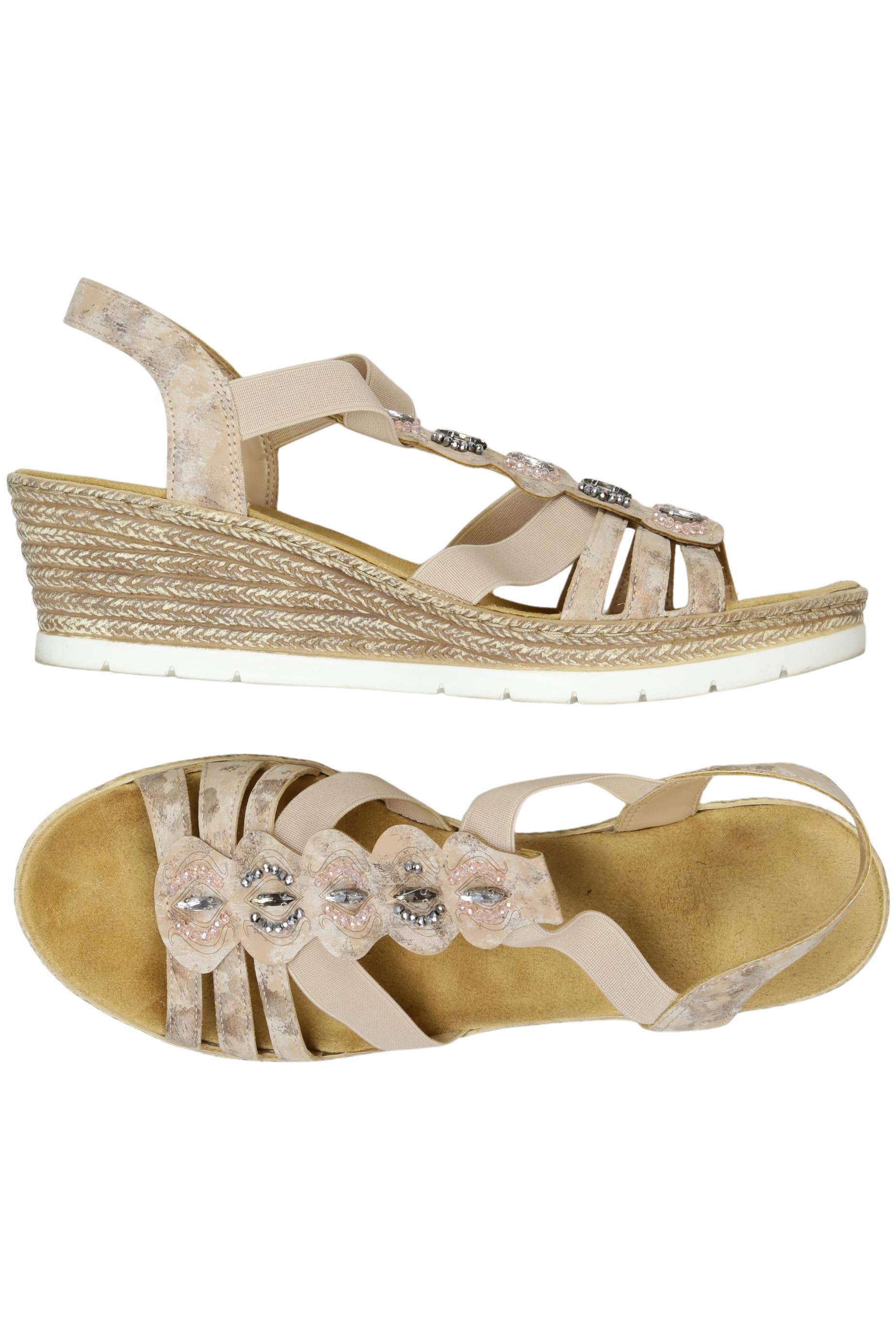 

Rieker Damen Sandale, beige, Gr. 42