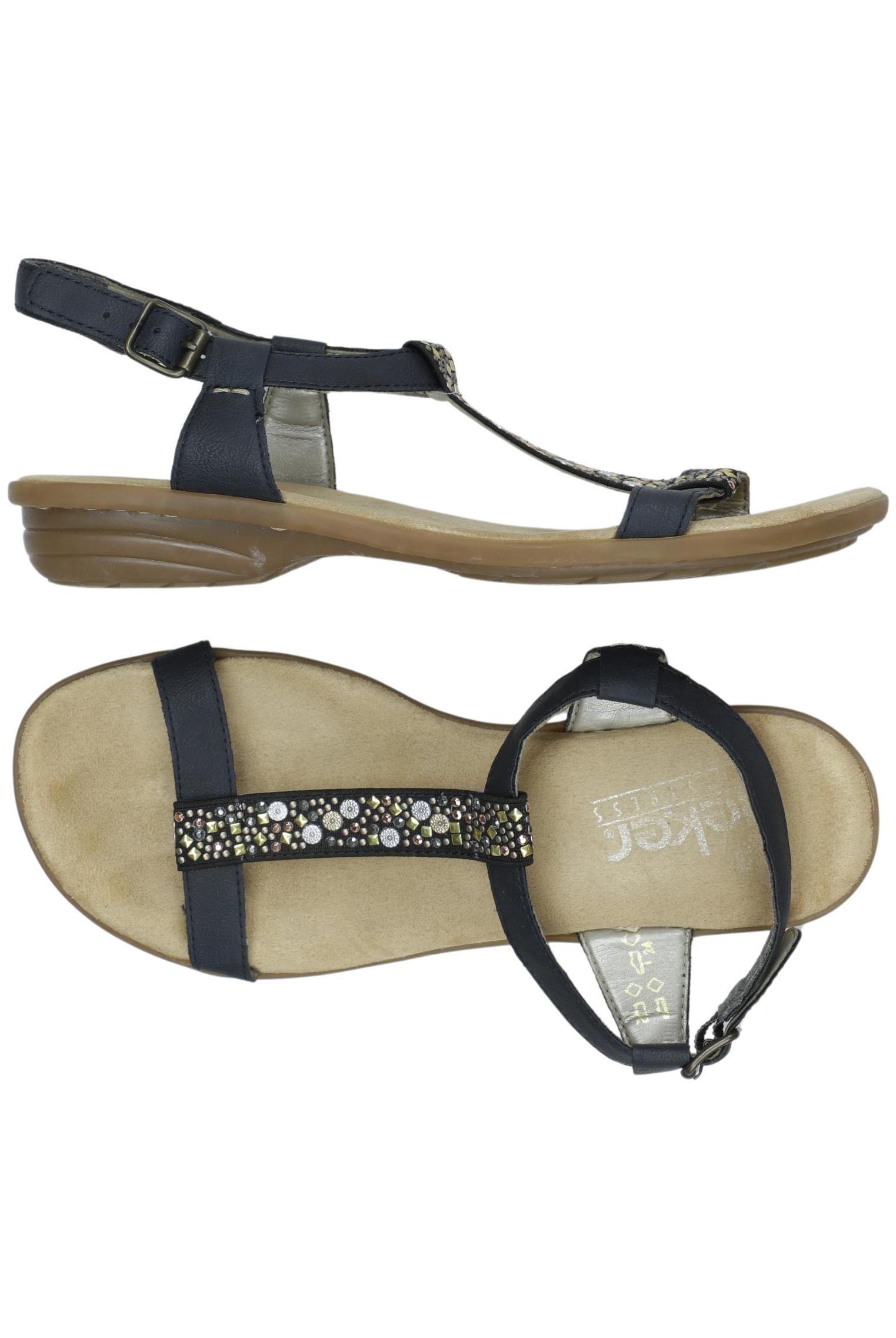 

Rieker Damen Sandale, marineblau, Gr. 38