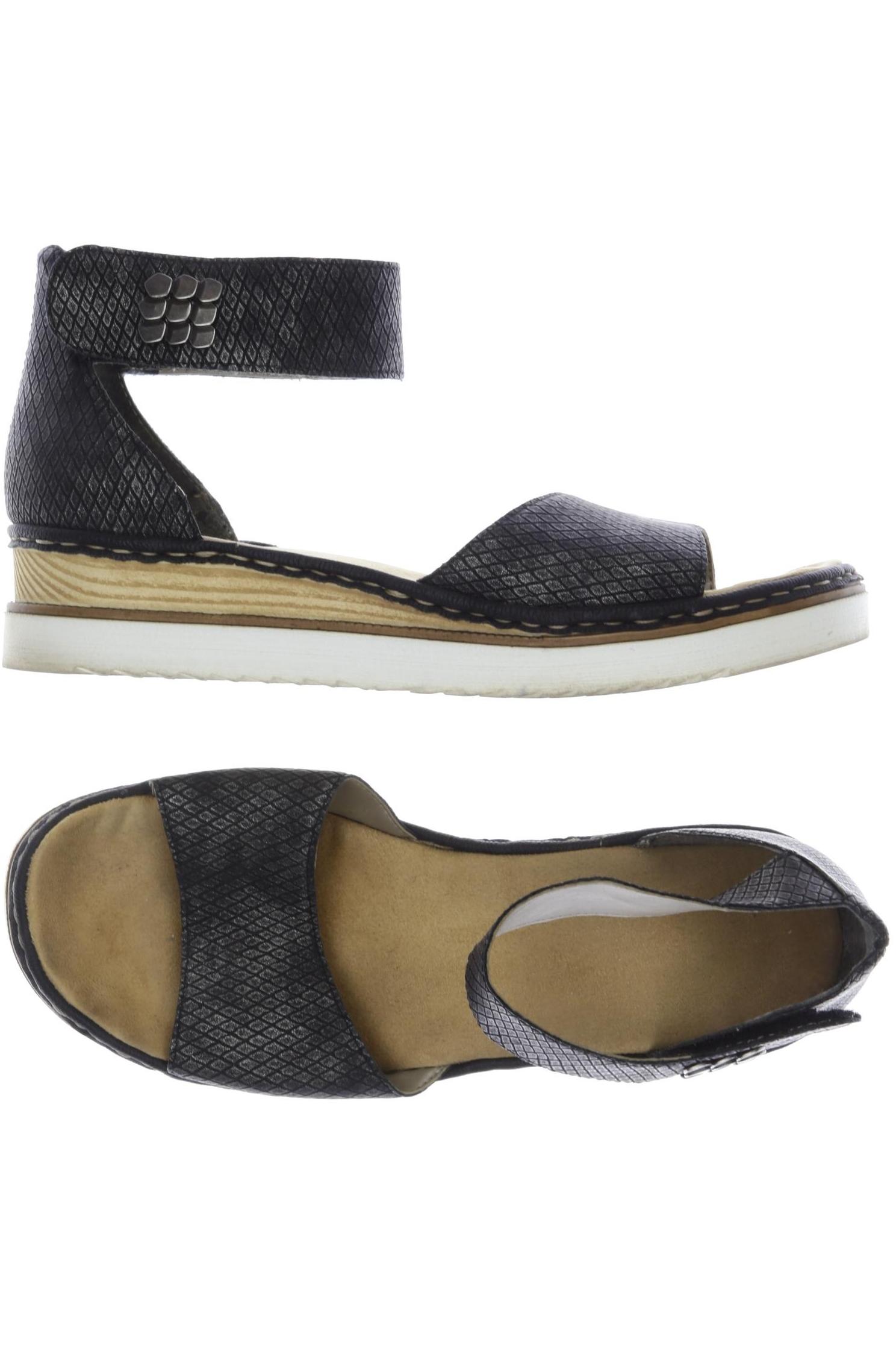 

Rieker Damen Sandale, schwarz, Gr. 40