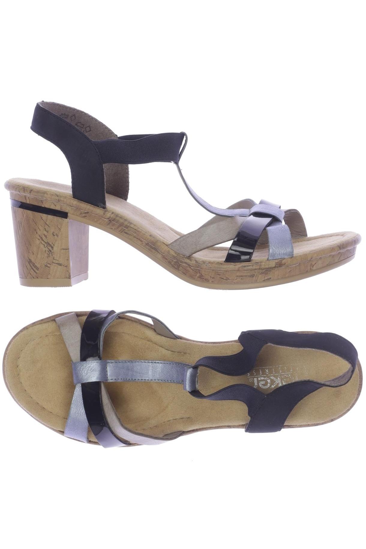 

Rieker Damen Sandale, marineblau, Gr. 38