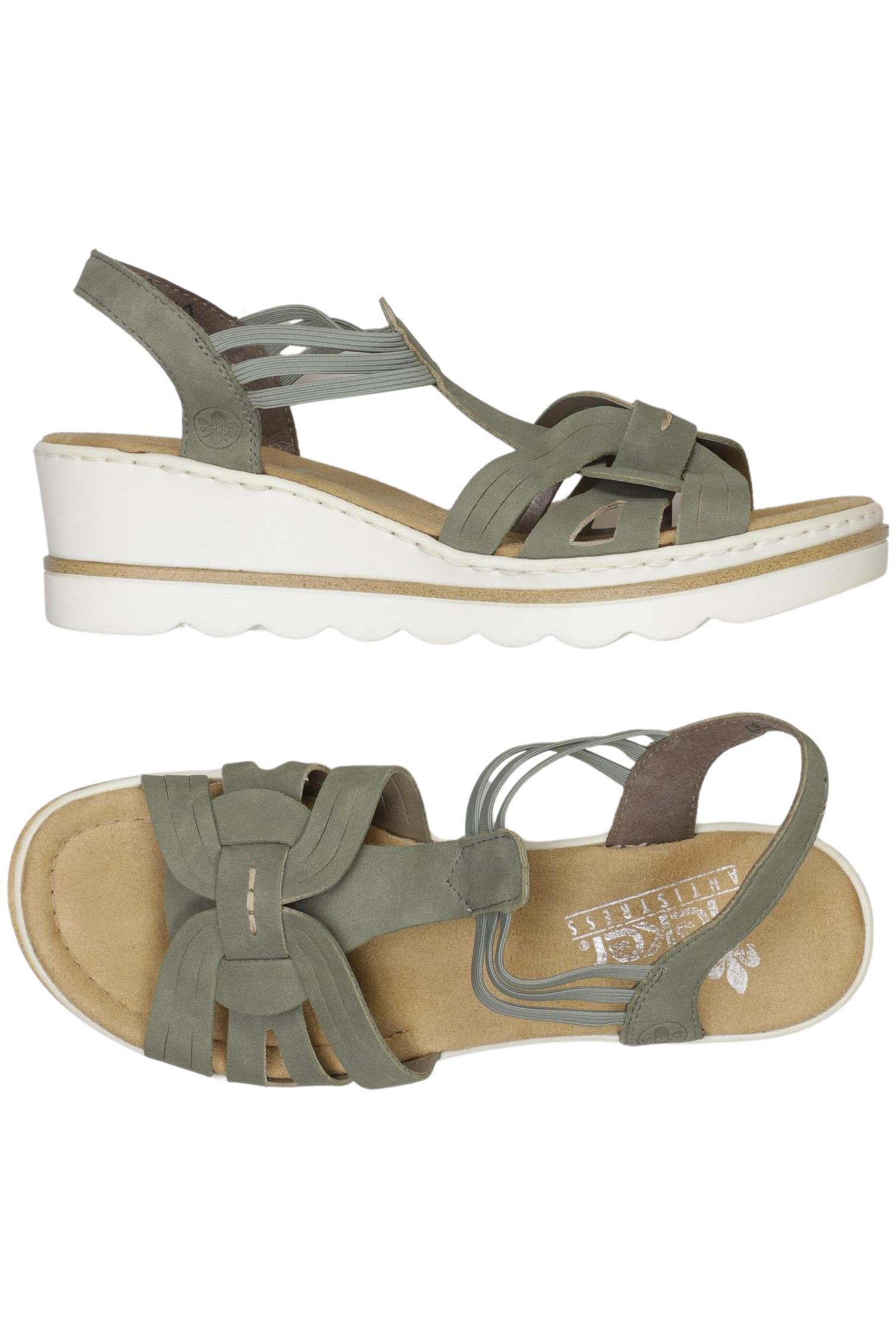 

Rieker Damen Sandale, grün, Gr. 39