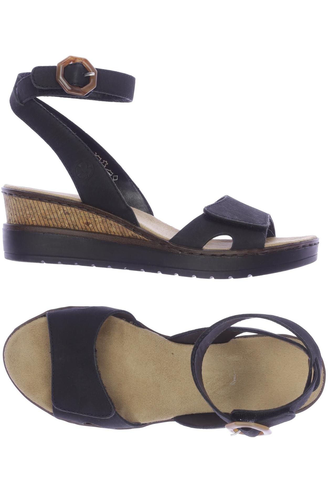 

Rieker Damen Sandale, schwarz, Gr. 37