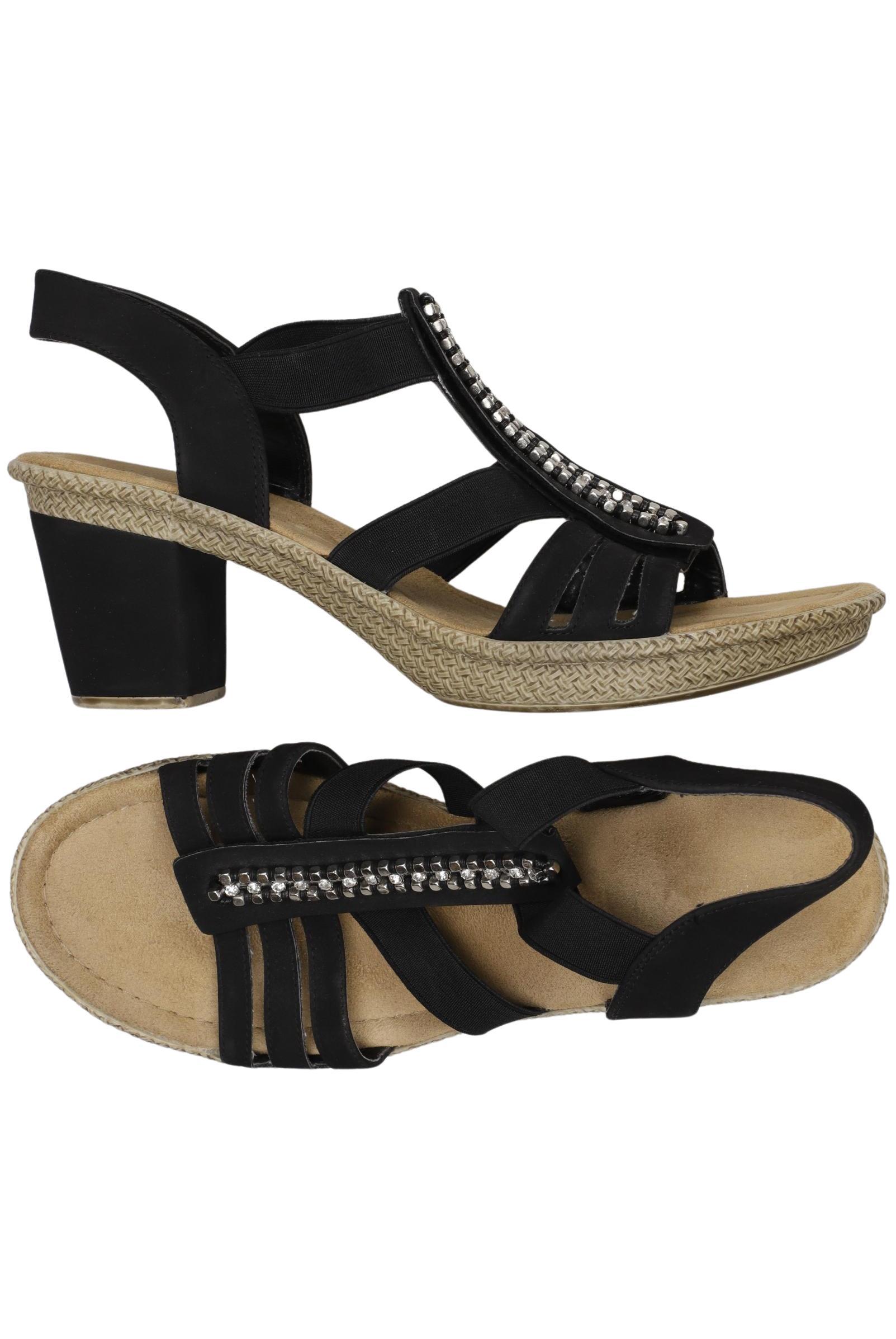 

Rieker Damen Sandale, schwarz, Gr. 41