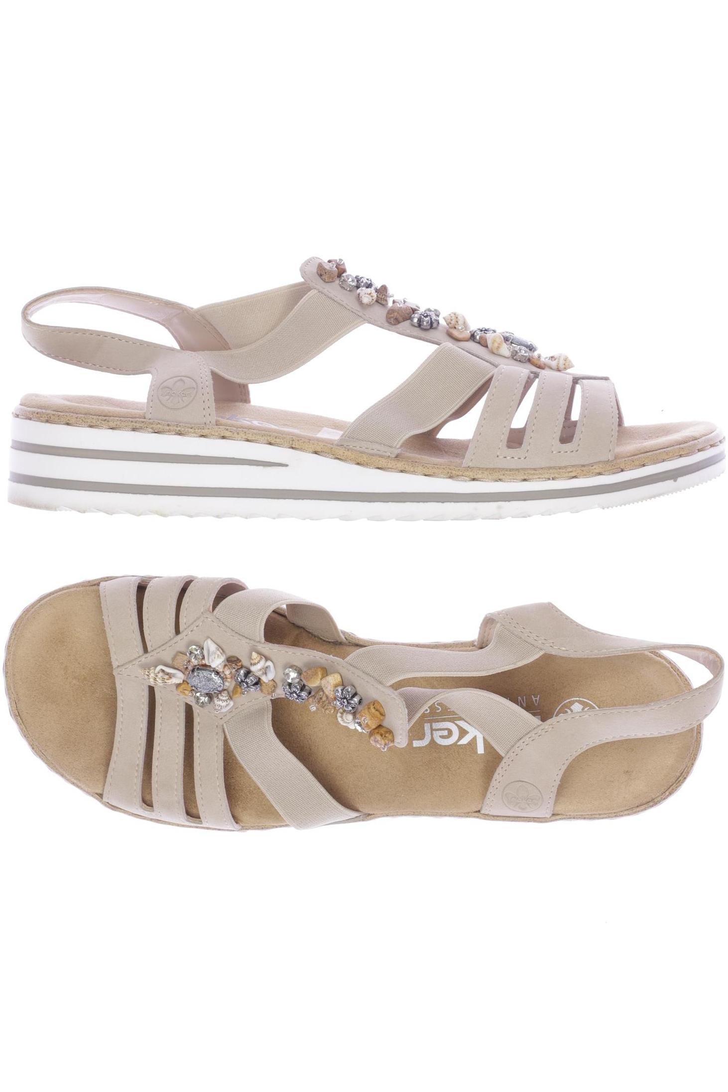 

Rieker Damen Sandale, beige, Gr. 39