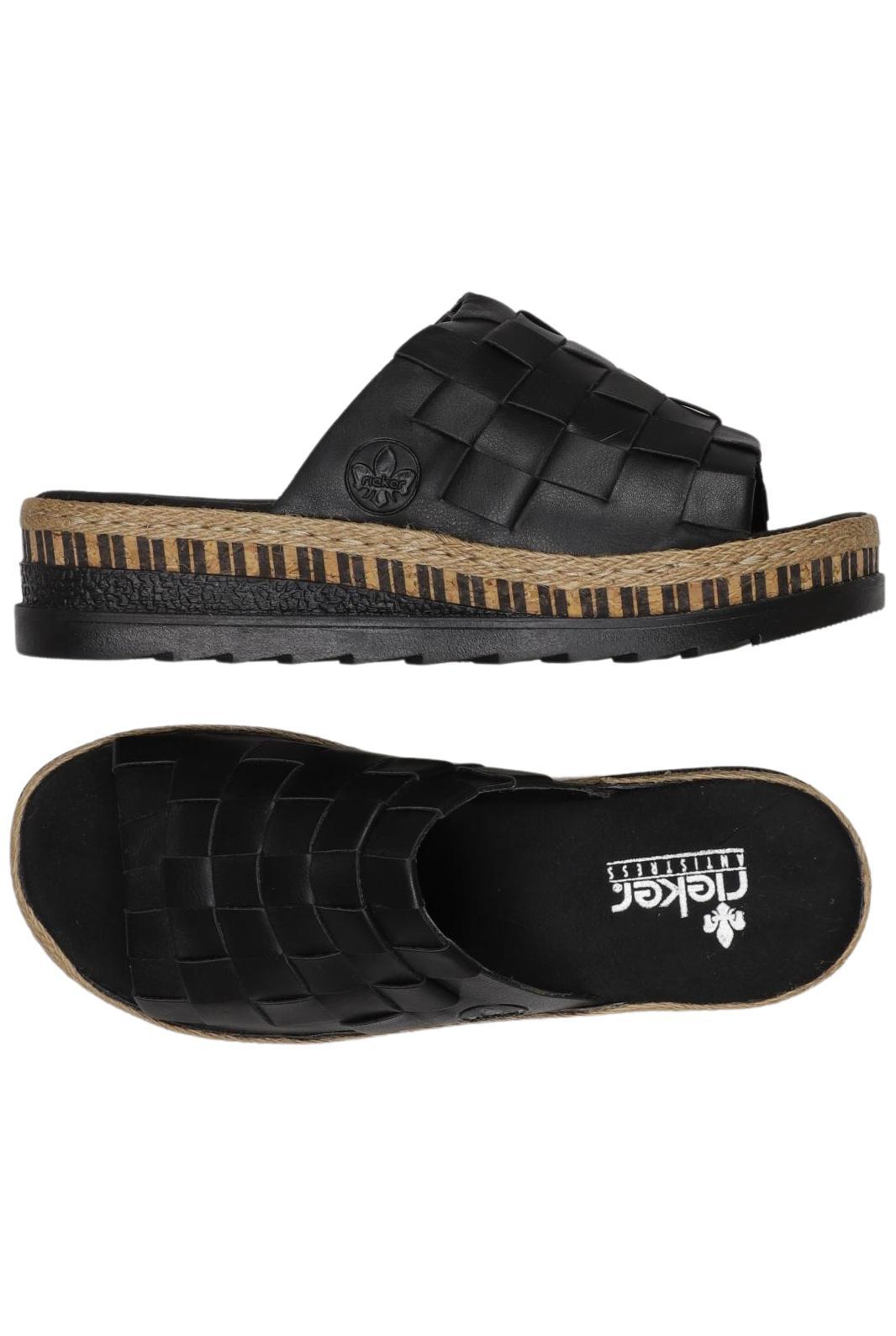 

Rieker Damen Sandale, schwarz, Gr. 38