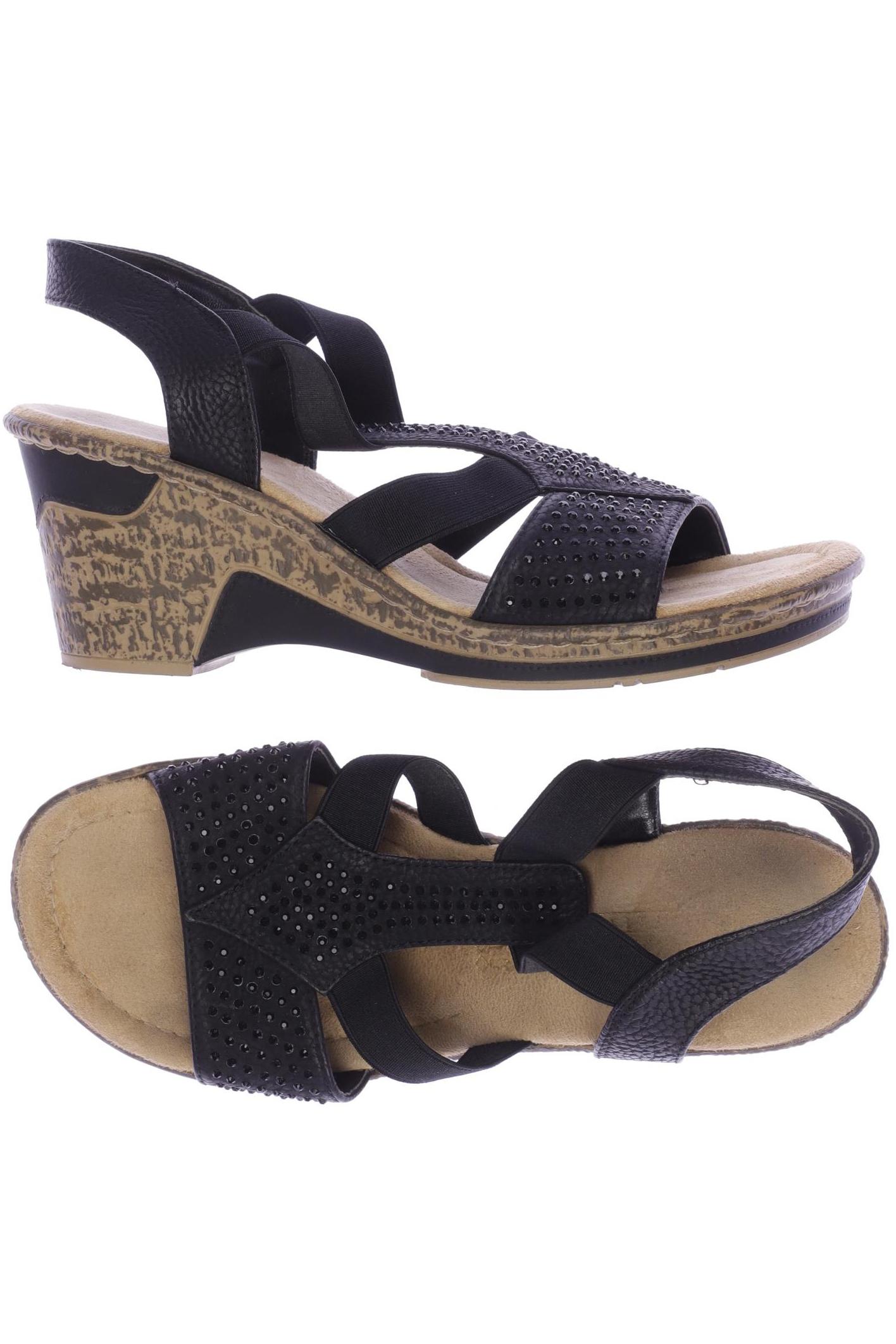 

Rieker Damen Sandale, schwarz, Gr. 39