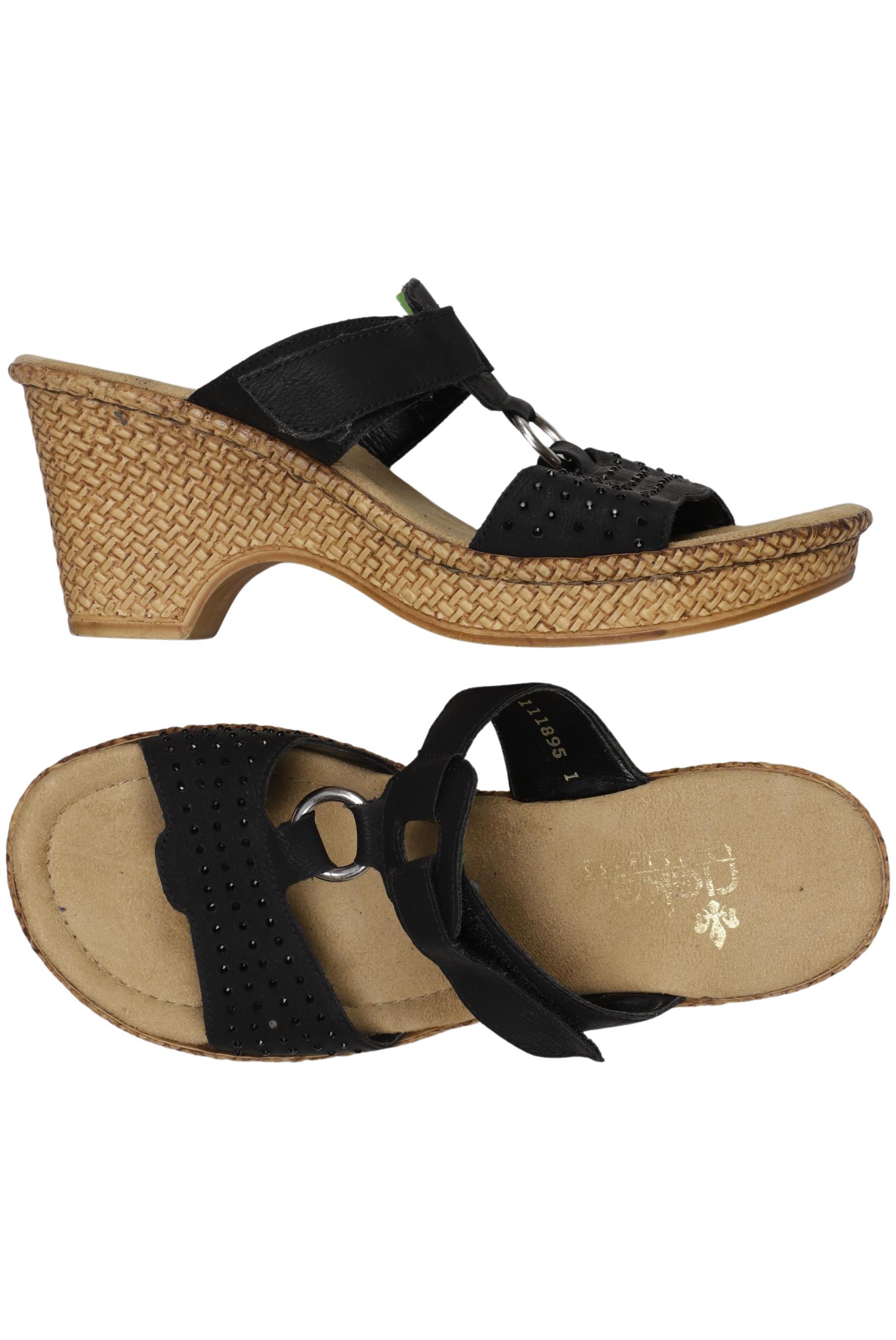 

Rieker Damen Sandale, schwarz, Gr. 38