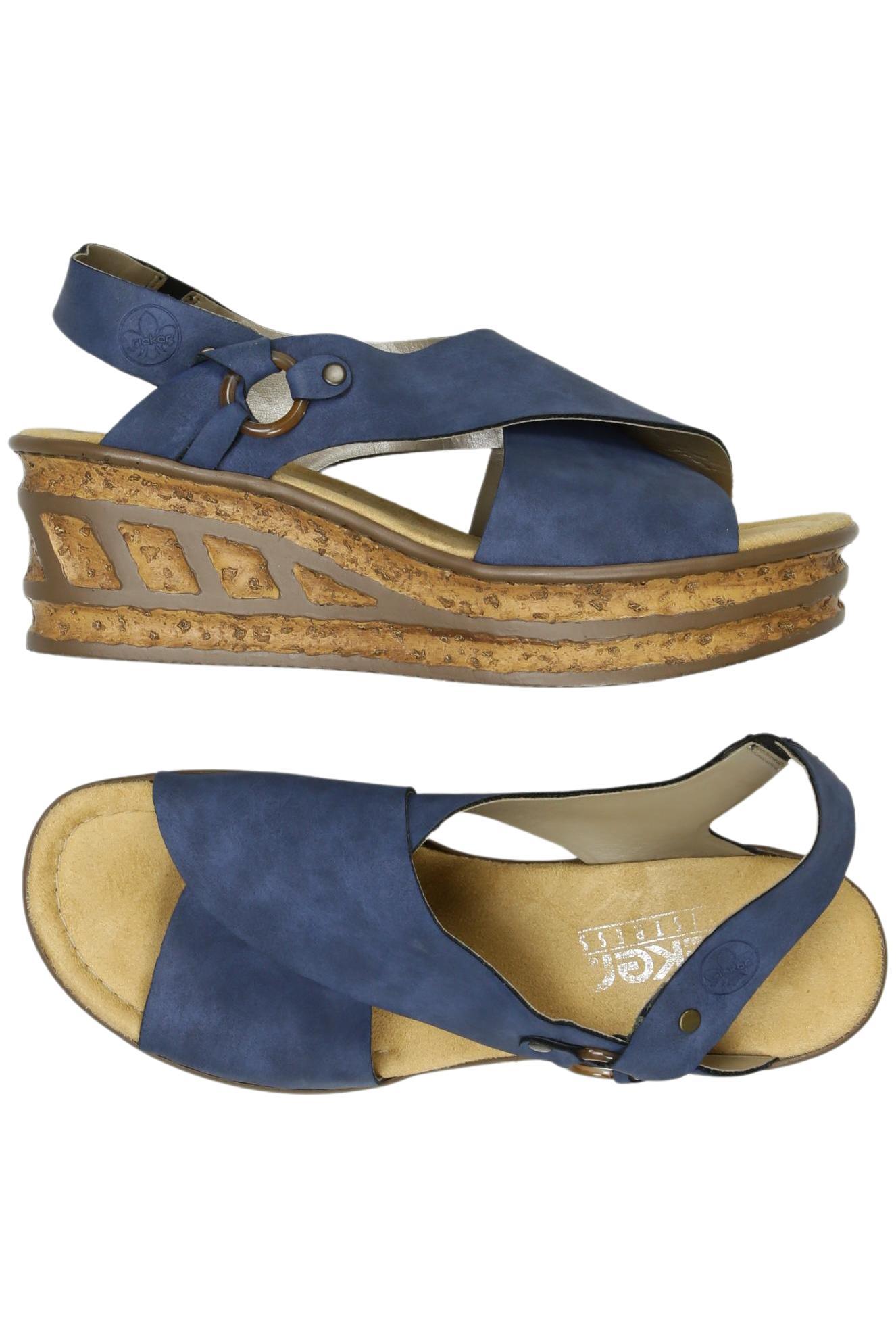 

Rieker Damen Sandale, blau, Gr. 39