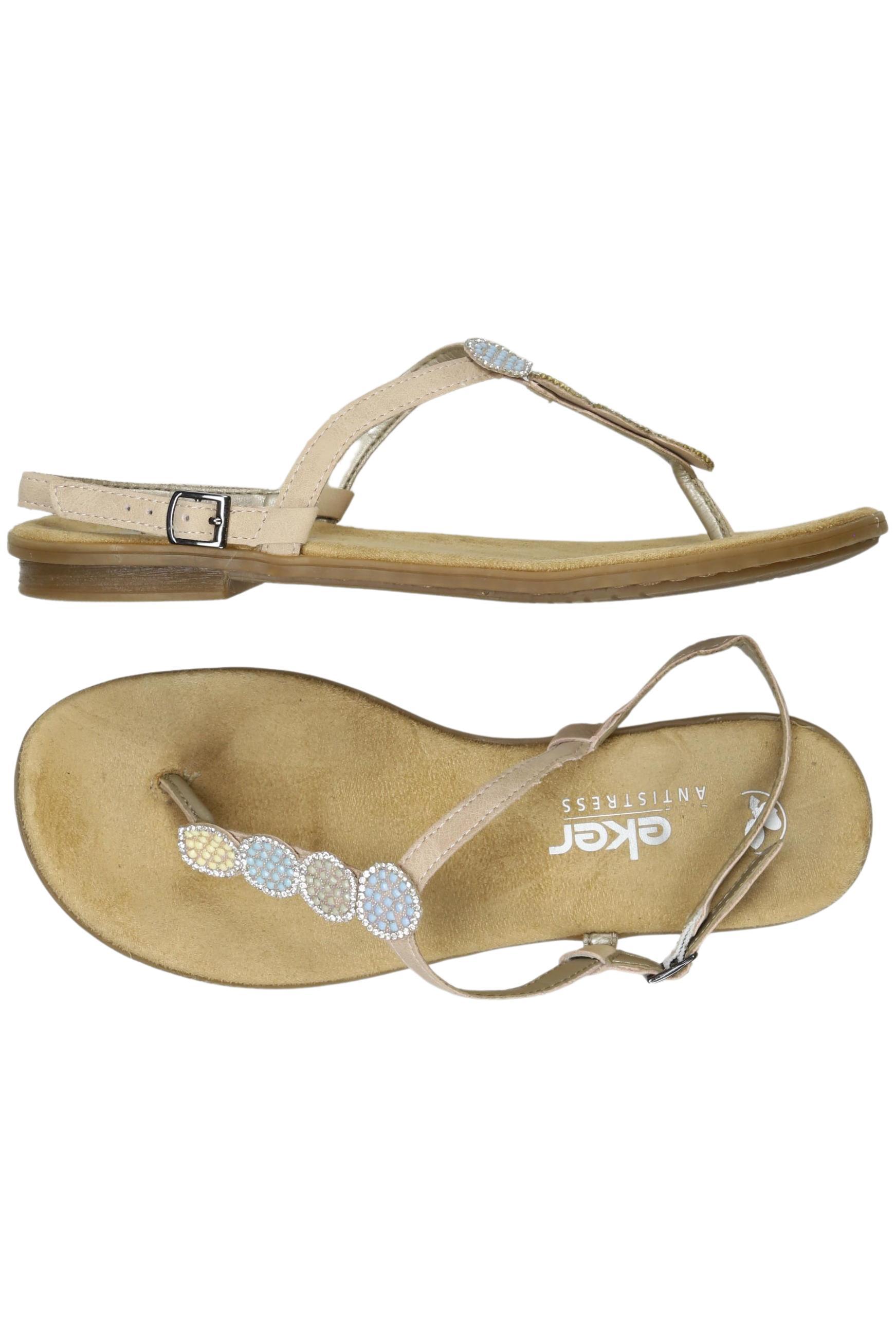 

Rieker Damen Sandale, beige, Gr. 38