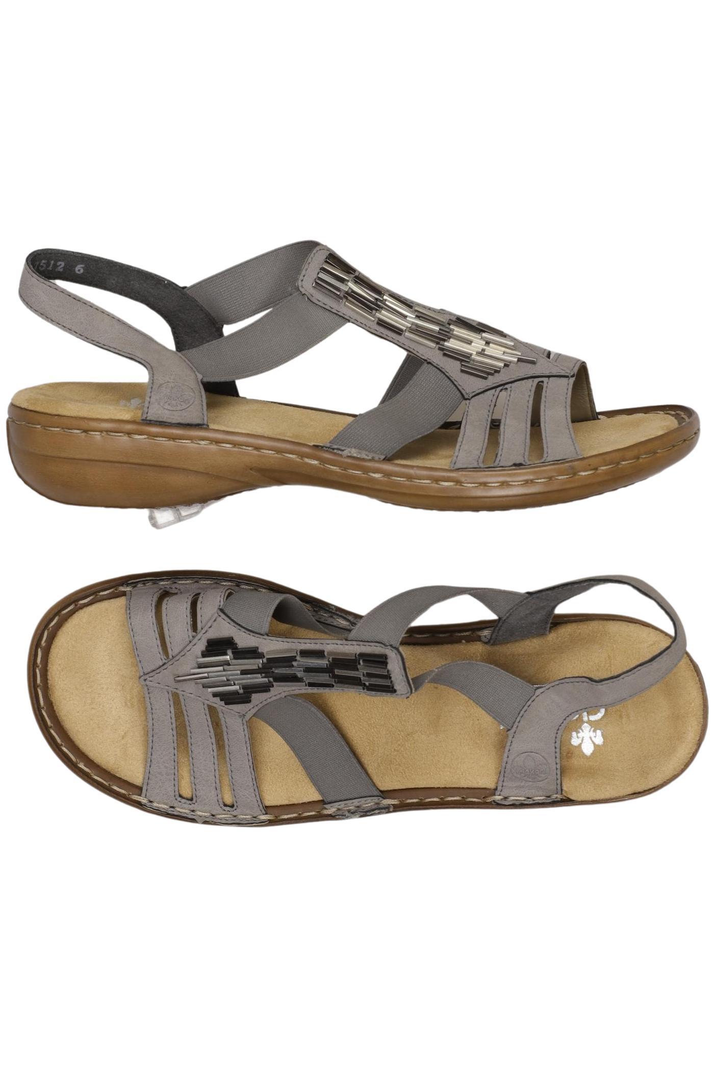 

Rieker Damen Sandale, grau, Gr. 38