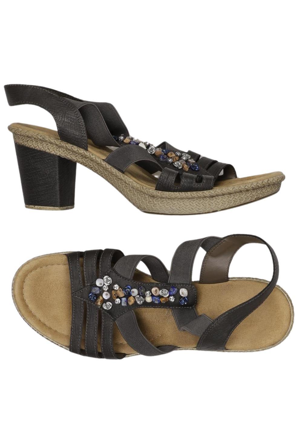 

Rieker Damen Sandale, grau, Gr. 40