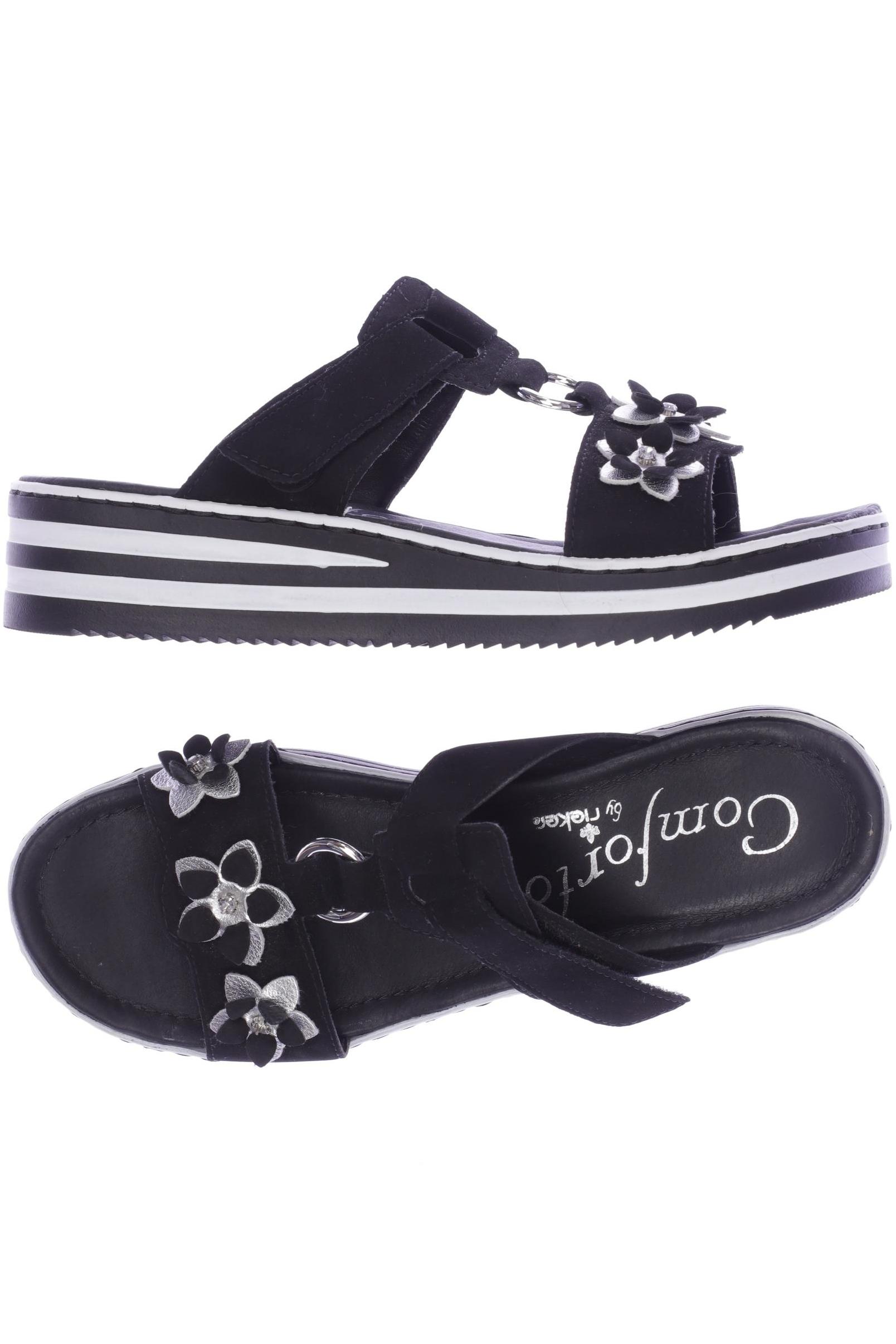 

Rieker Damen Sandale, schwarz, Gr. 39
