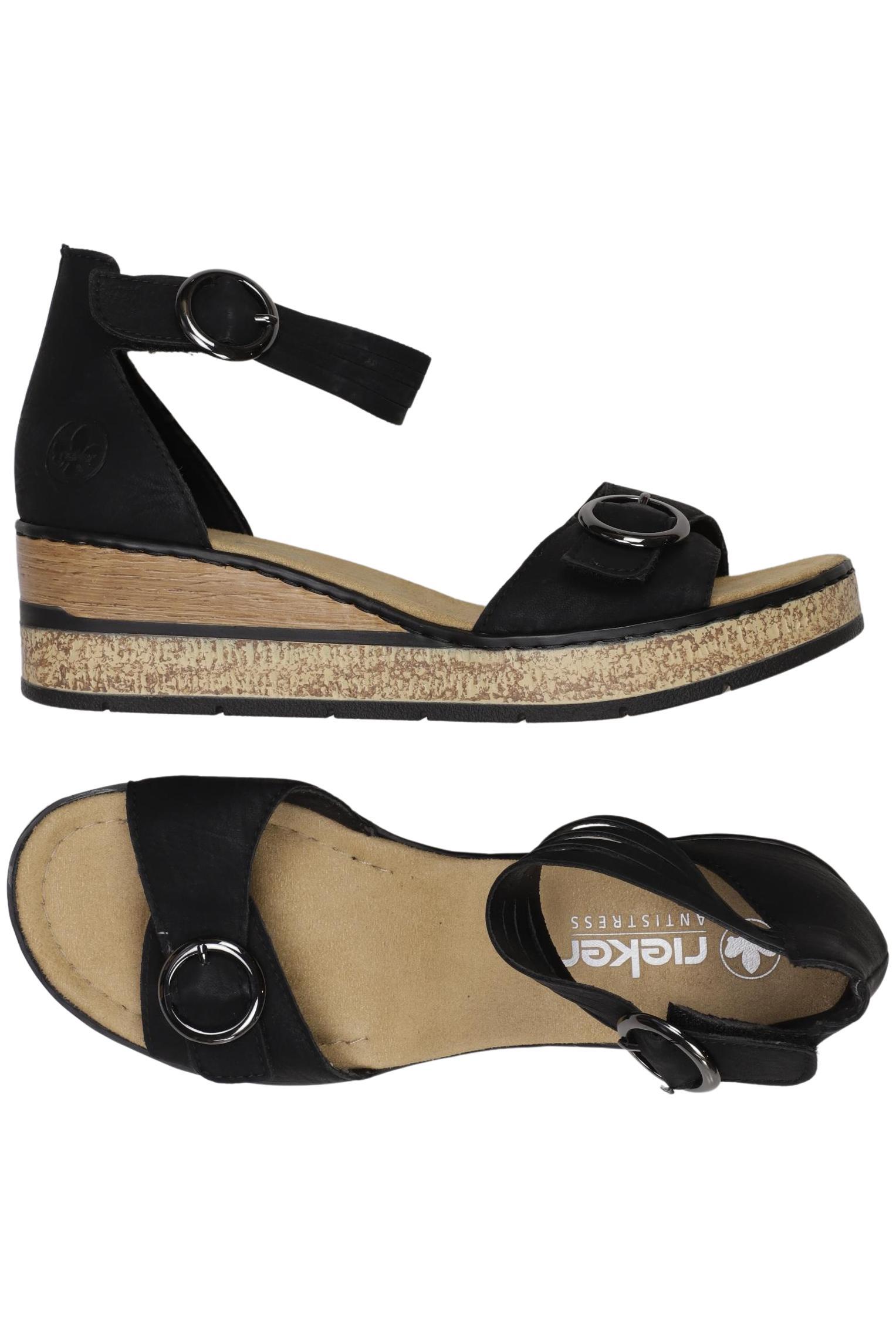 

Rieker Damen Sandale, schwarz, Gr. 42