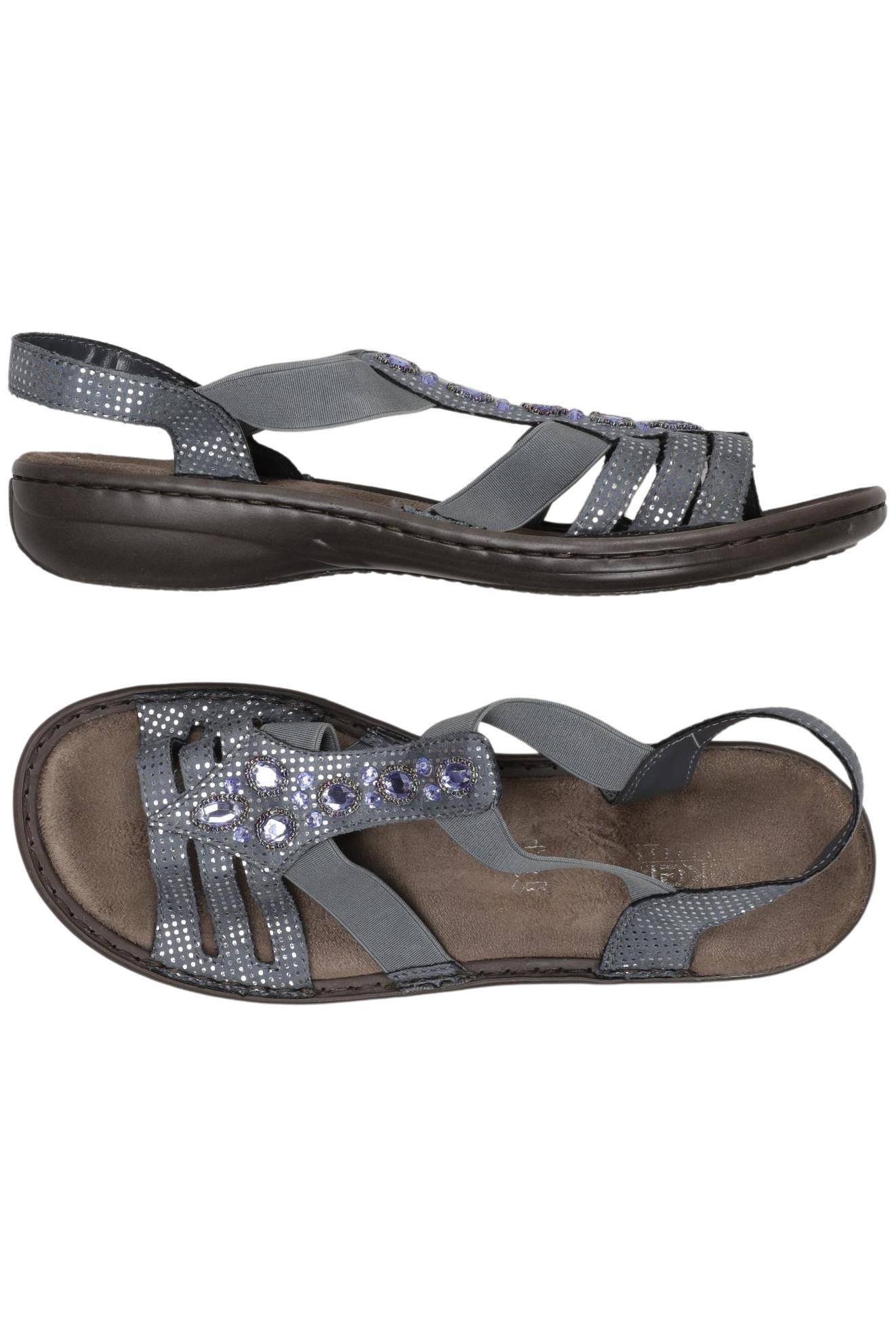 

Rieker Damen Sandale, grau, Gr. 40