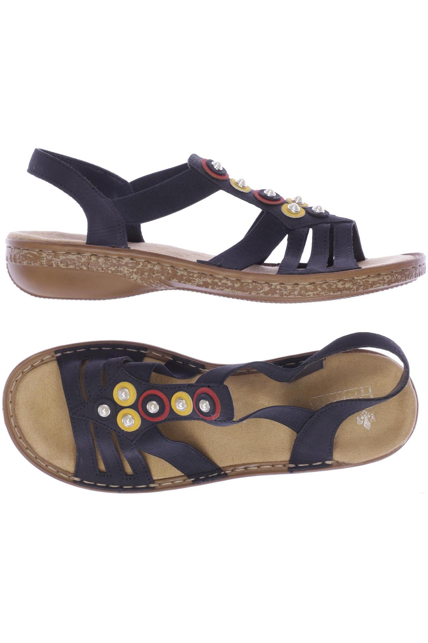 

Rieker Damen Sandale, marineblau, Gr. 38