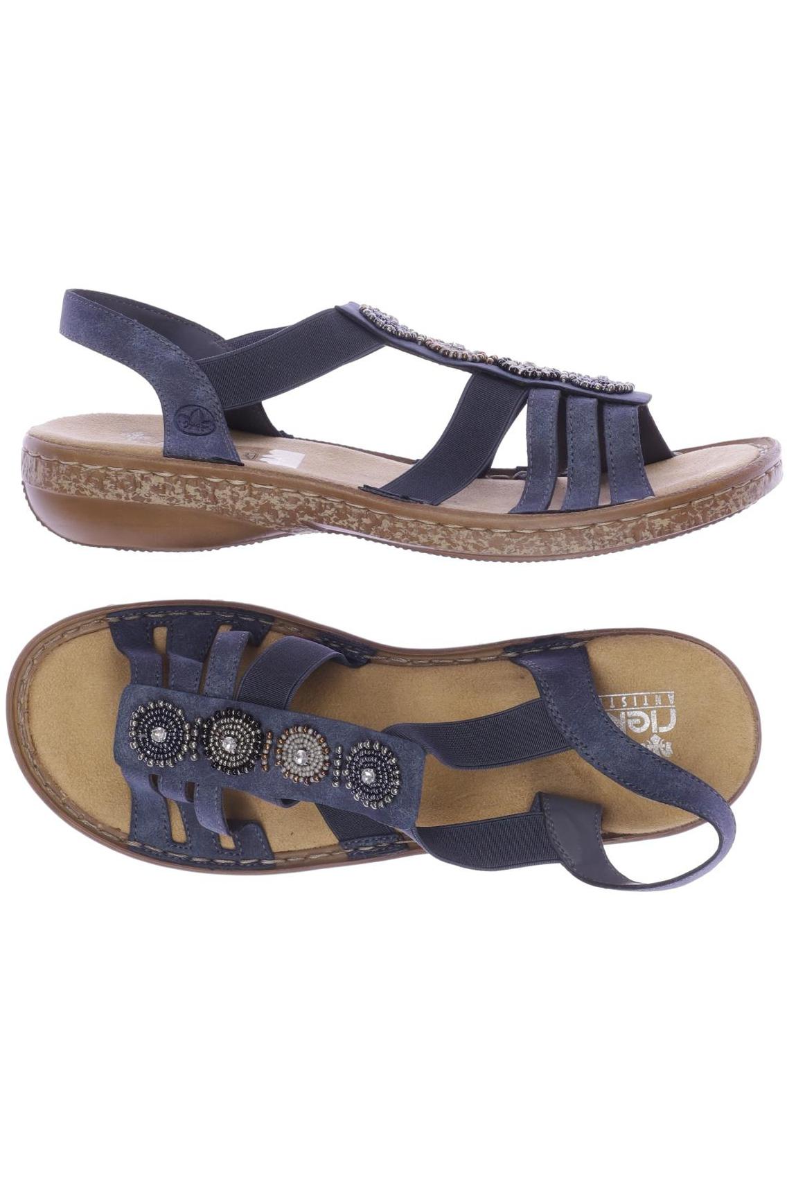 

Rieker Damen Sandale, marineblau, Gr. 40