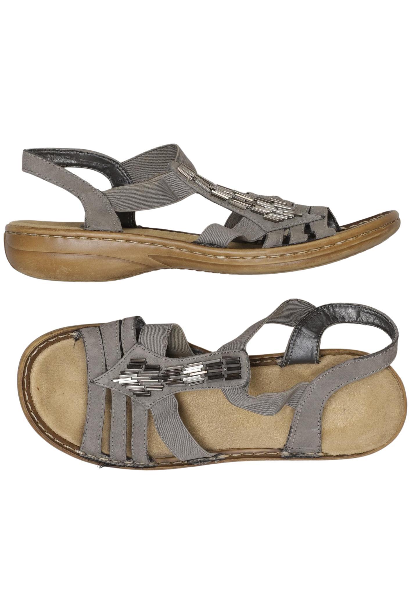 

Rieker Damen Sandale, grau, Gr. 39