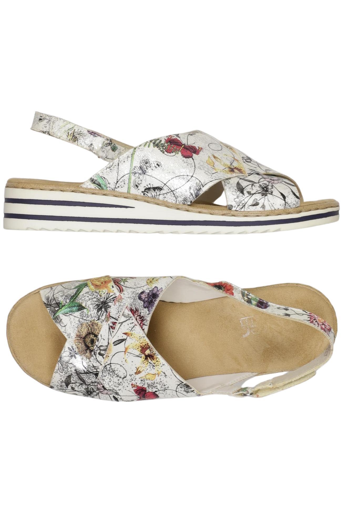 

Rieker Damen Sandale, silber, Gr. 39