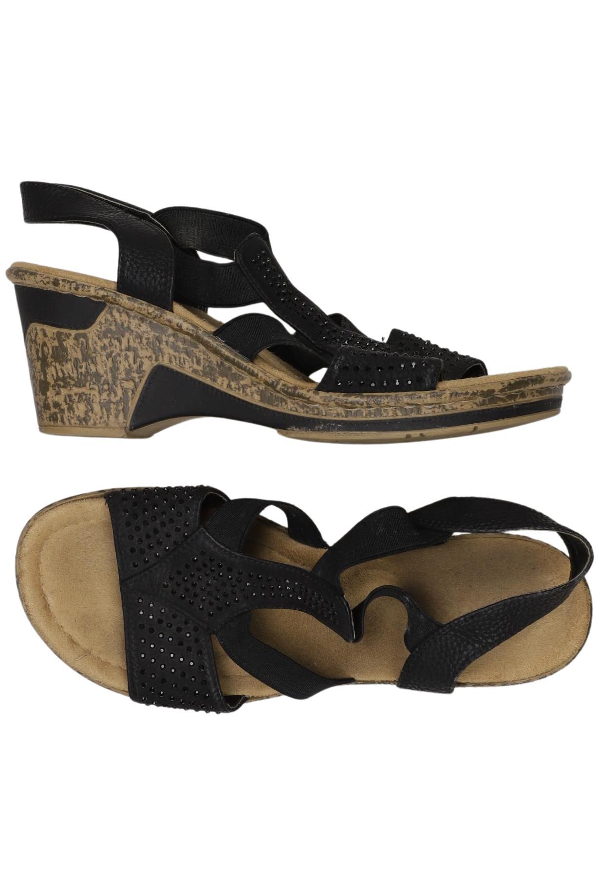 

Rieker Damen Sandale, schwarz, Gr. 39