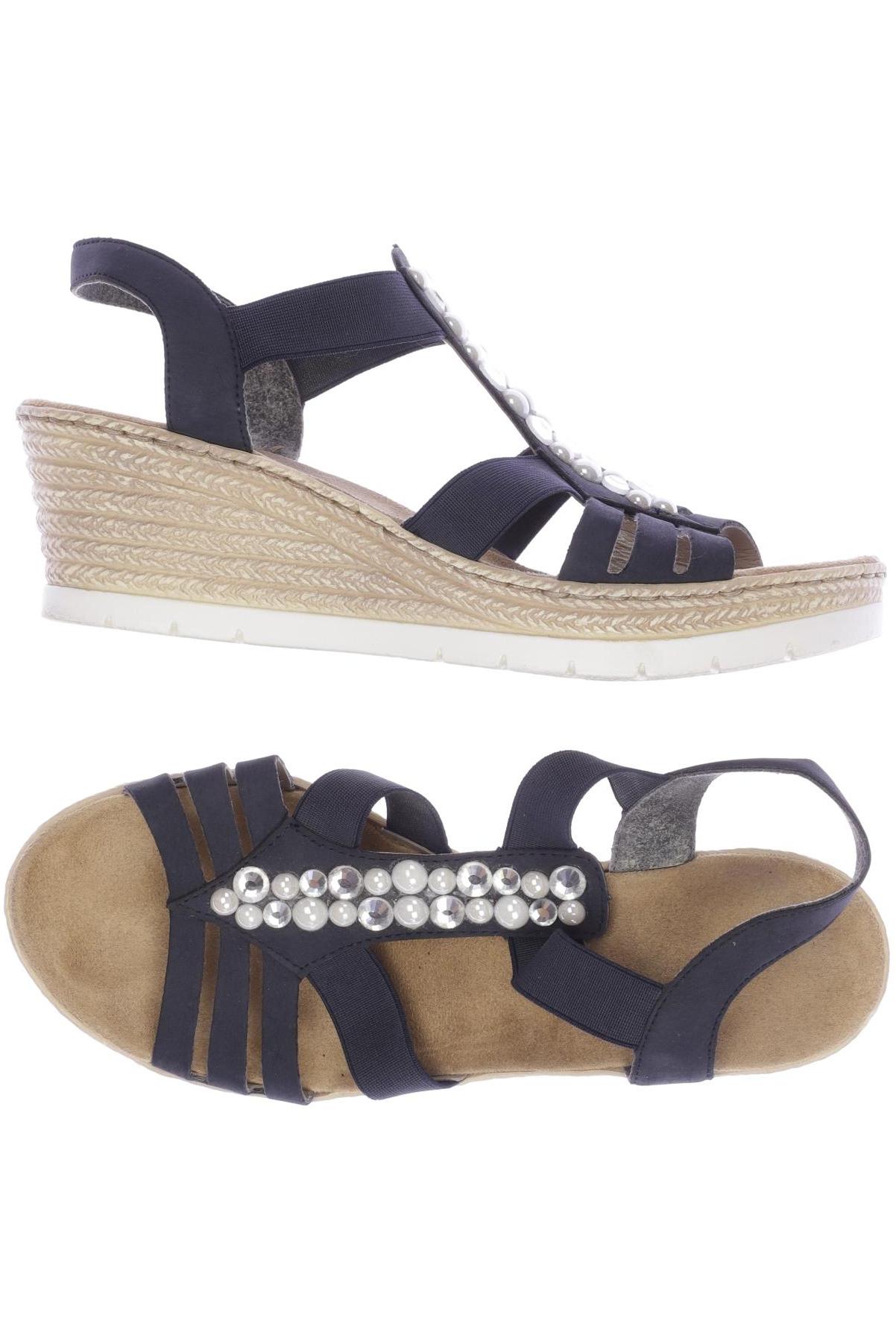

Rieker Damen Sandale, marineblau, Gr. 37