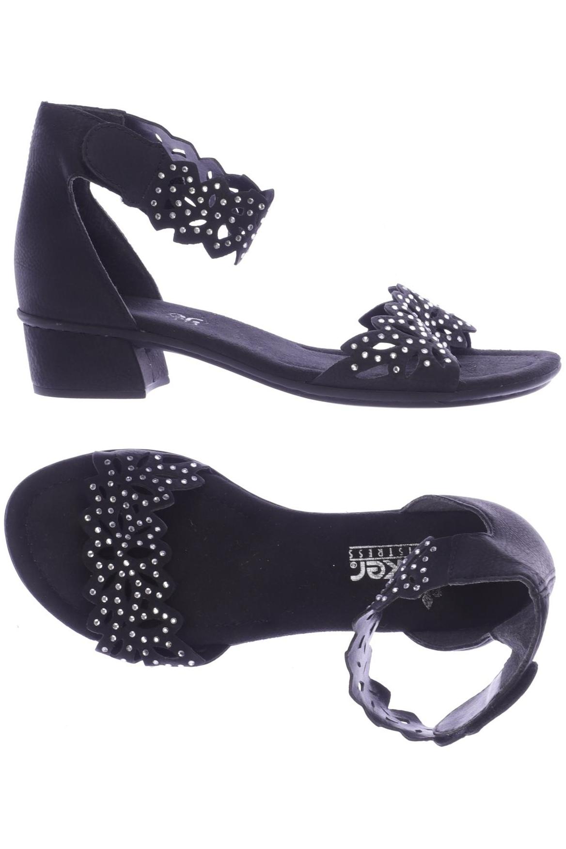 

Rieker Damen Sandale, schwarz