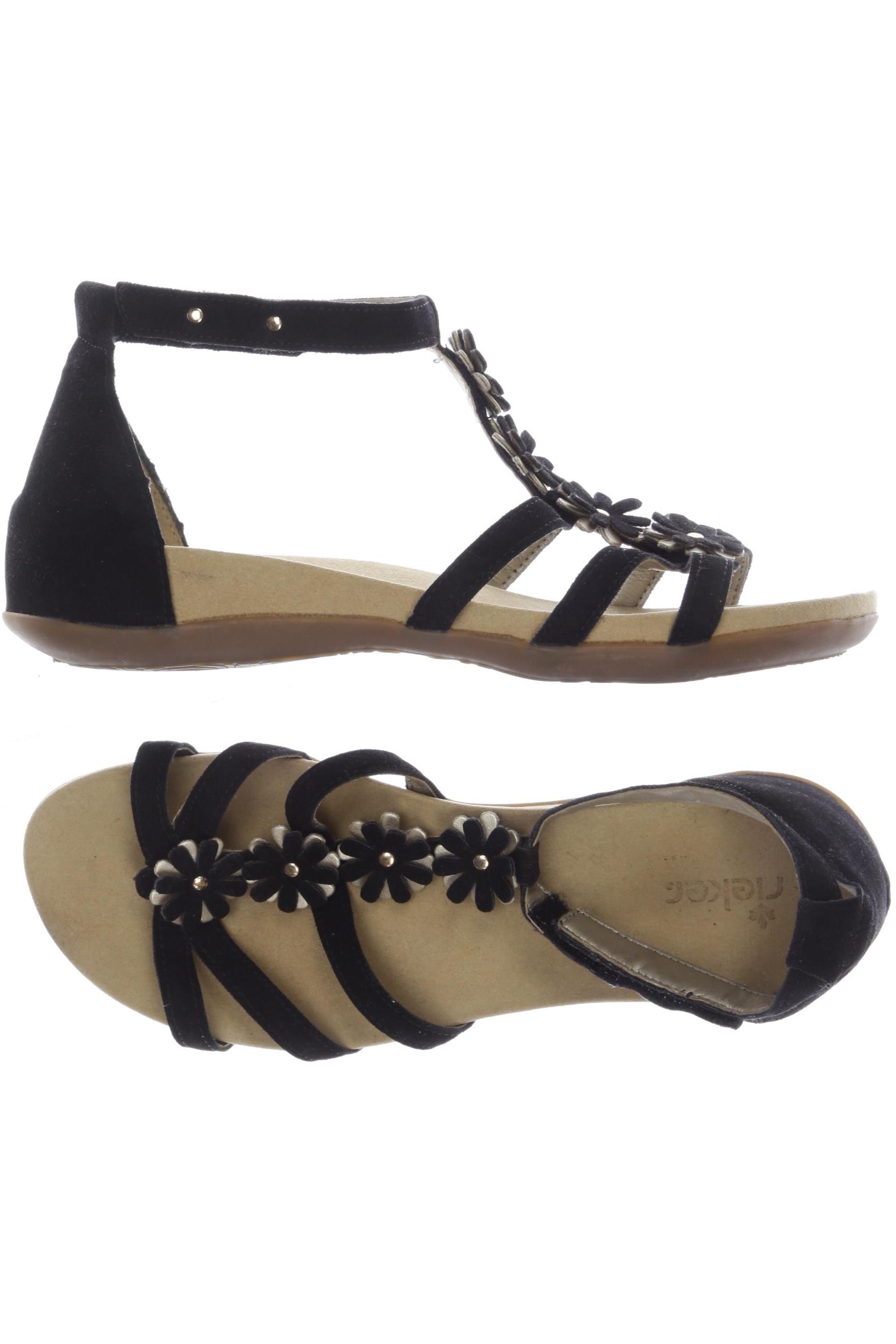 

Rieker Damen Sandale, schwarz, Gr. 38