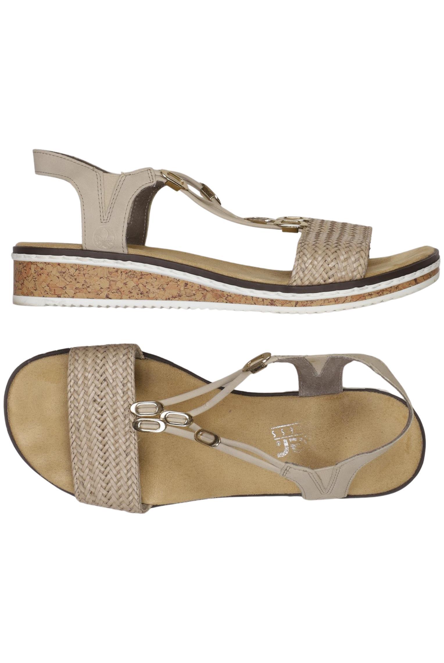 

Rieker Damen Sandale, beige, Gr. 40
