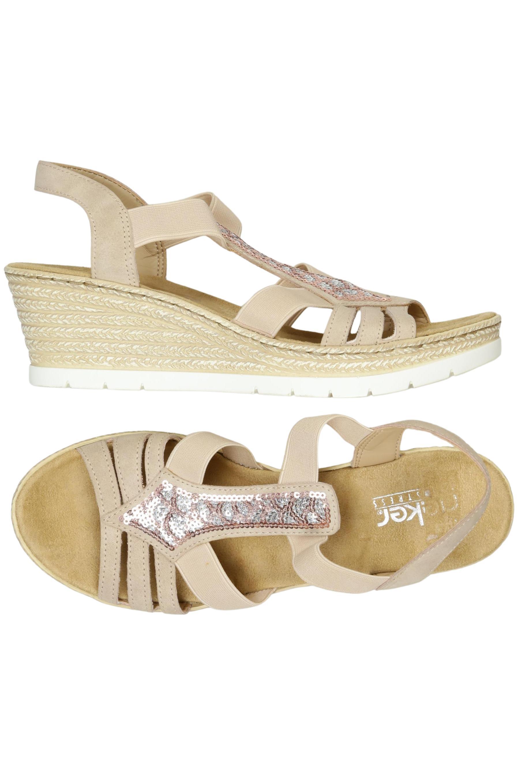 

Rieker Damen Sandale, beige, Gr. 38