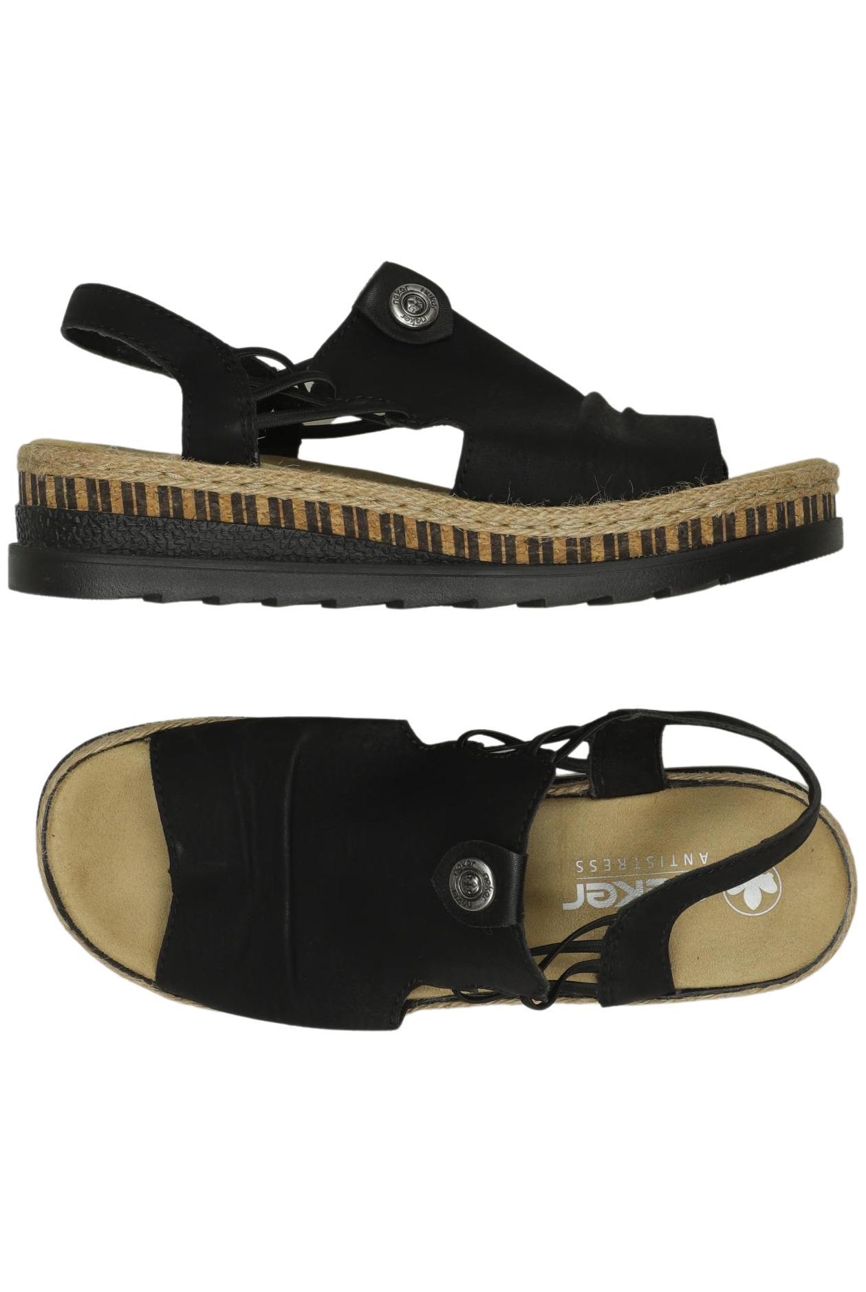 

Rieker Damen Sandale, schwarz, Gr. 40