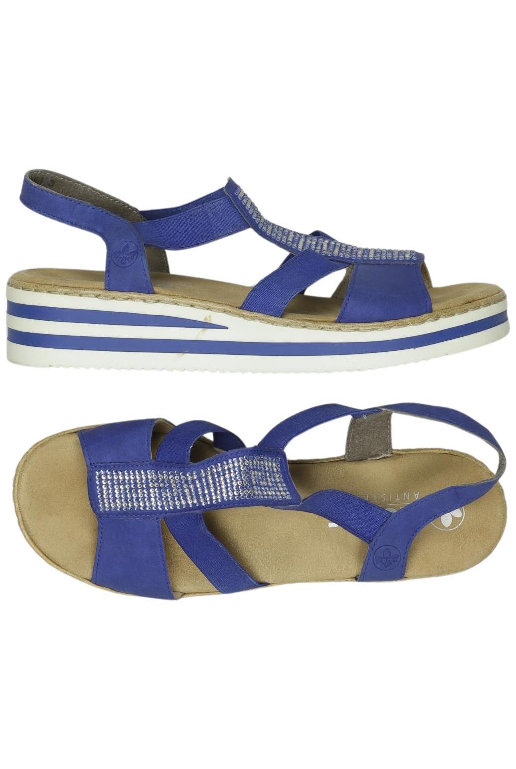 

Rieker Damen Sandale, blau, Gr. 39