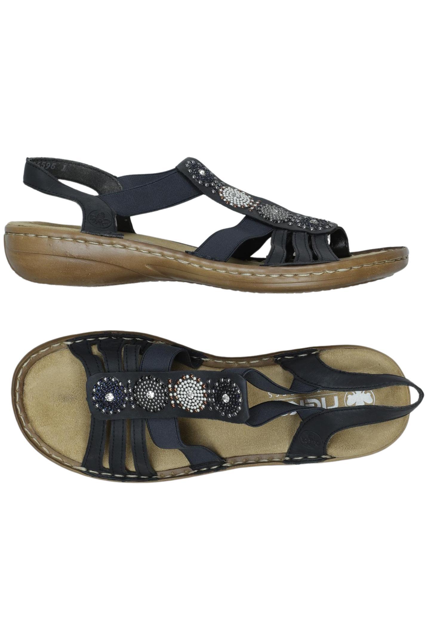 

Rieker Damen Sandale, marineblau, Gr. 37