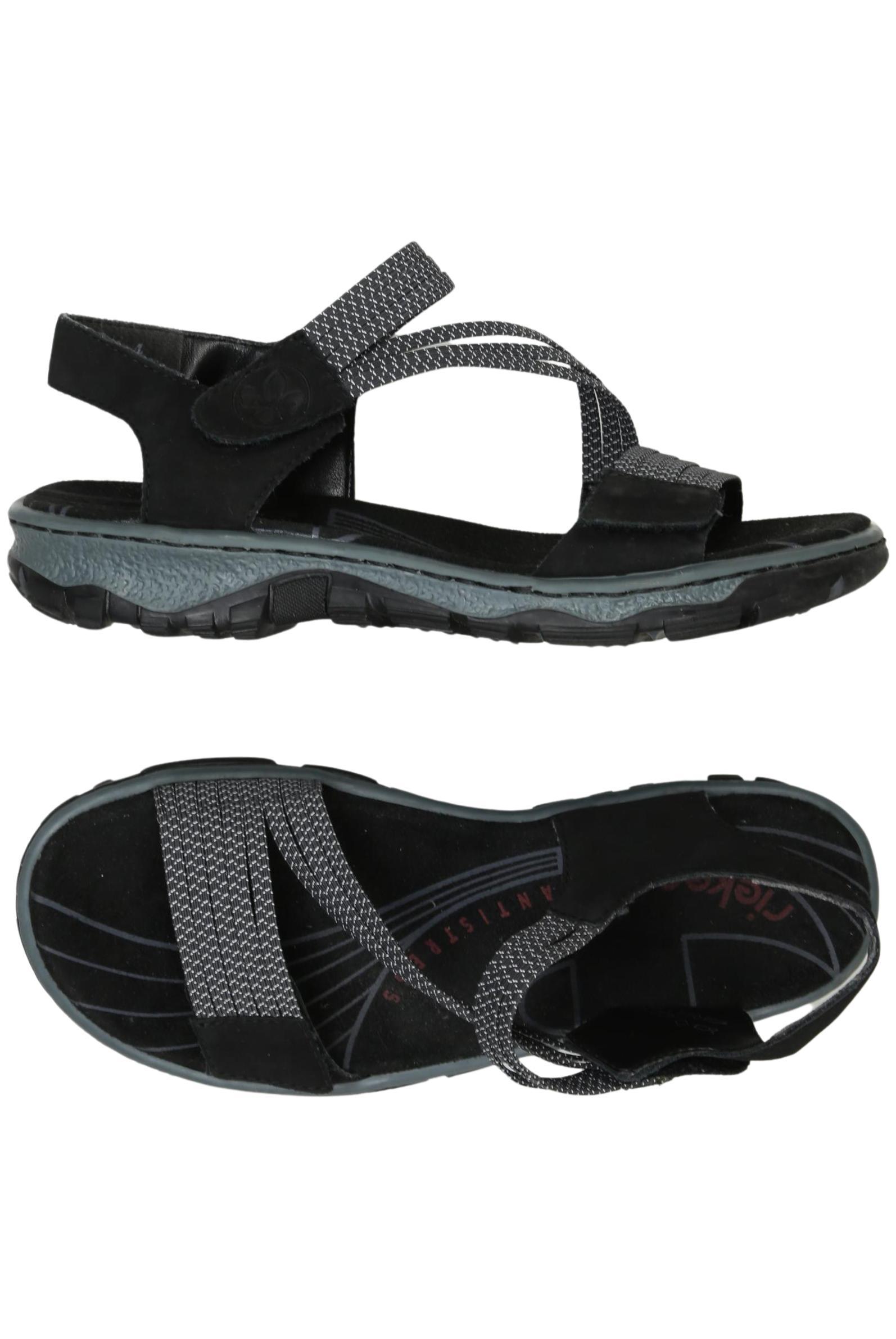 

Rieker Damen Sandale, schwarz, Gr. 37